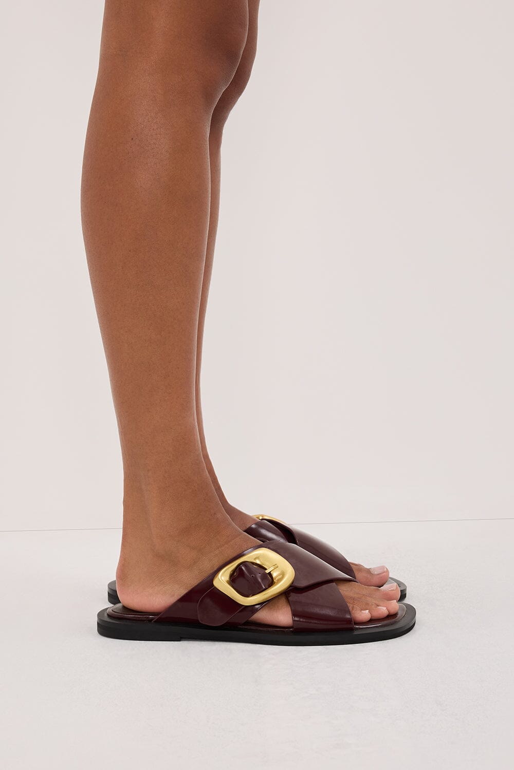 ALIAS MAE ELLE BURGUNDY SANDAL Shoes DISSH Boutiques 