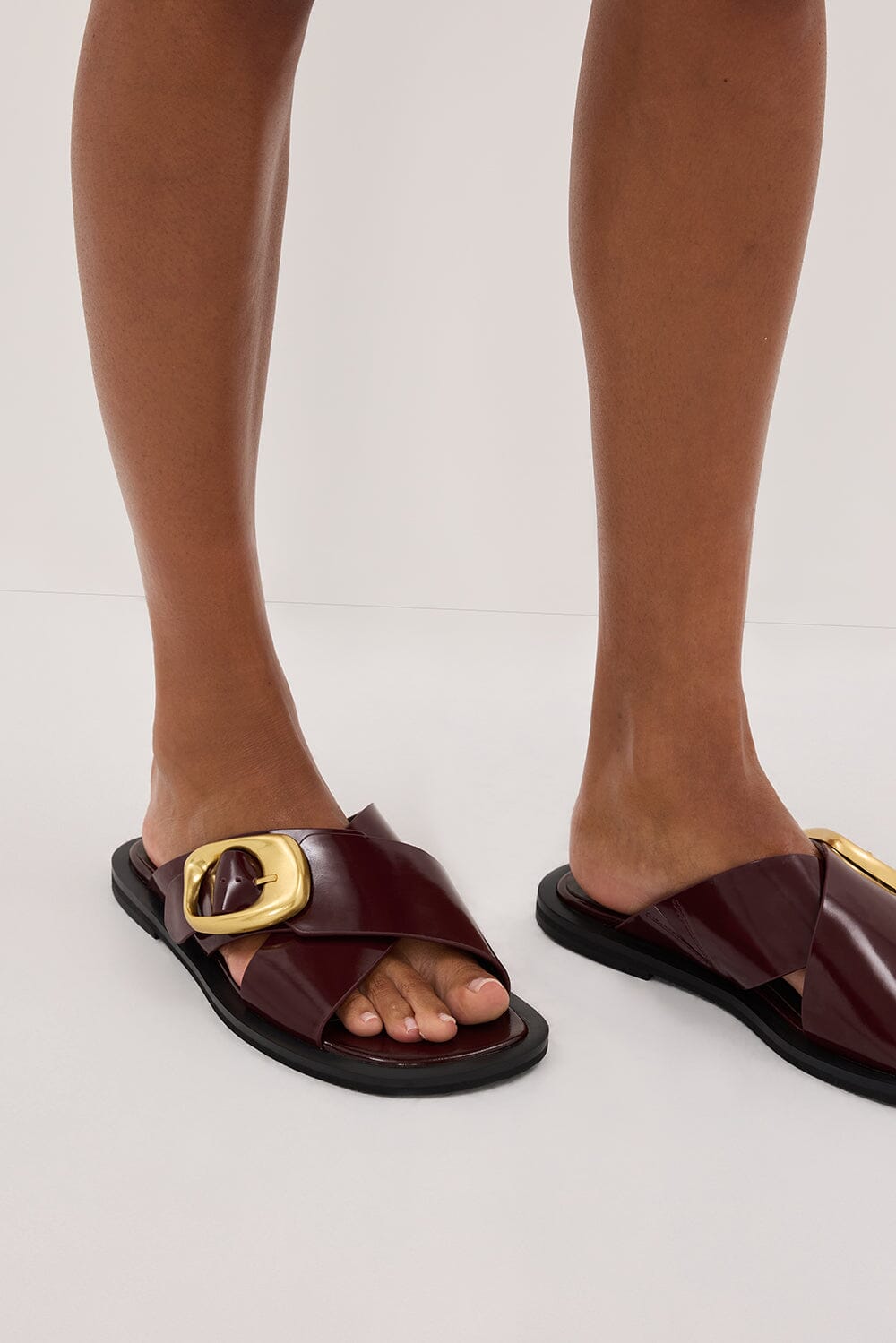 ALIAS MAE ELLE BURGUNDY SANDAL Shoes DISSH Boutiques 