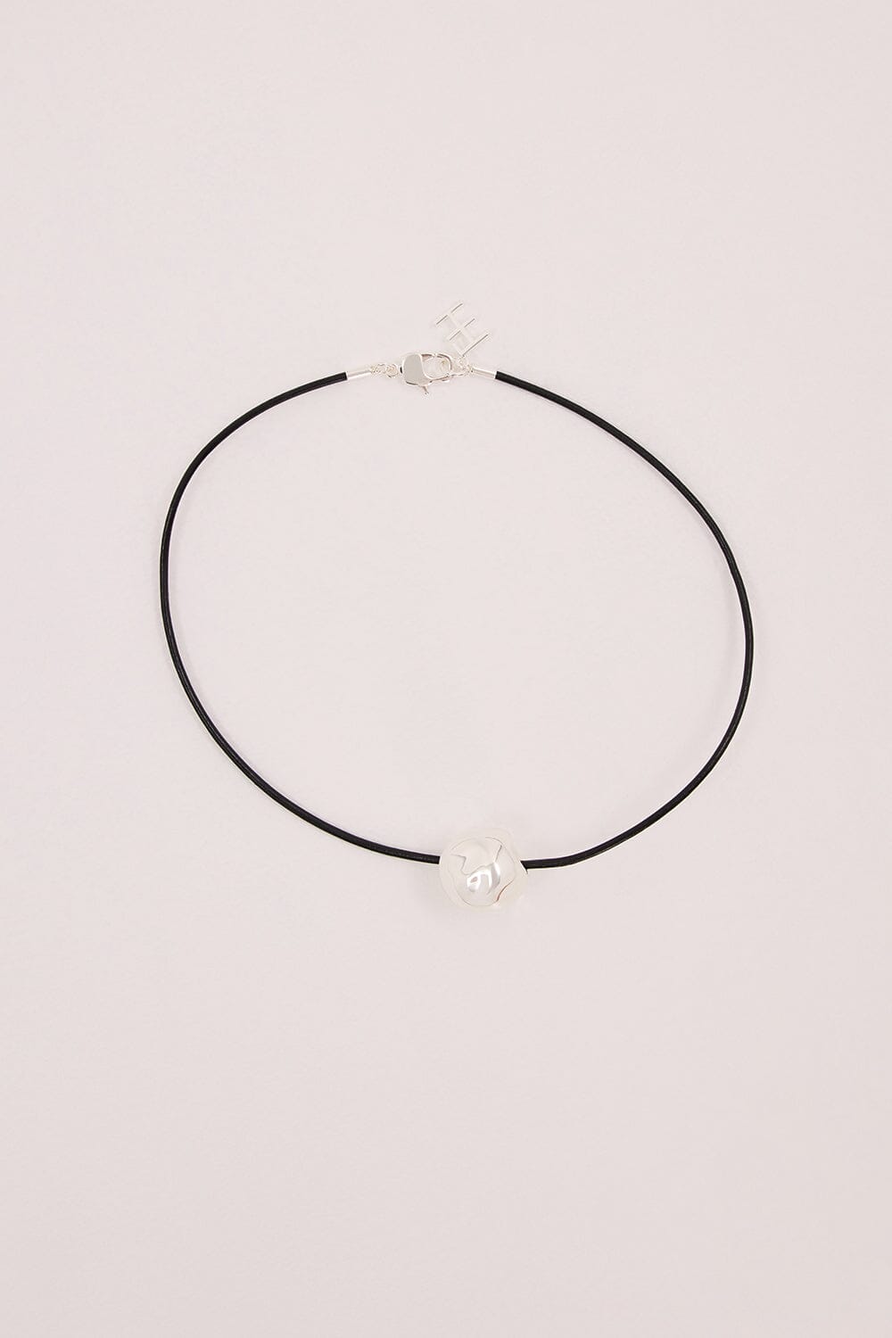 F+H SILVER HAMMERED BALL CHOKER Accessories DISSH Boutiques 