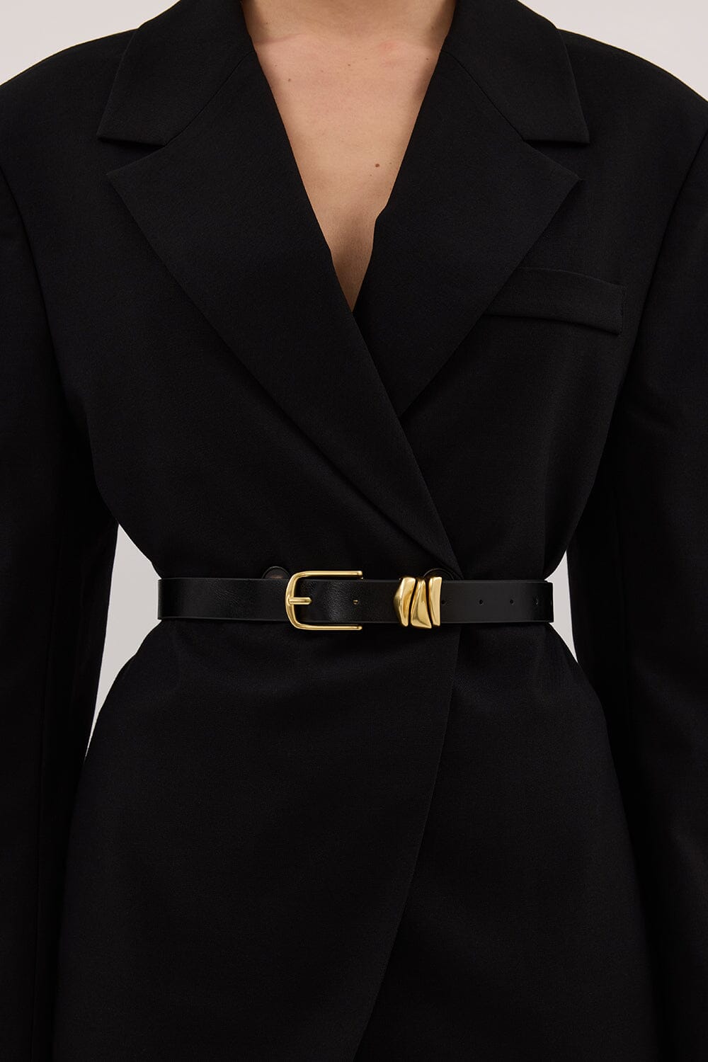 BRIE LEON ORGANICA BELT BLACK GOLD Accessories DISSH Boutiques 