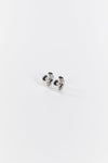 LUV AJ MONACO SILVER HUGGIES EARRINGS