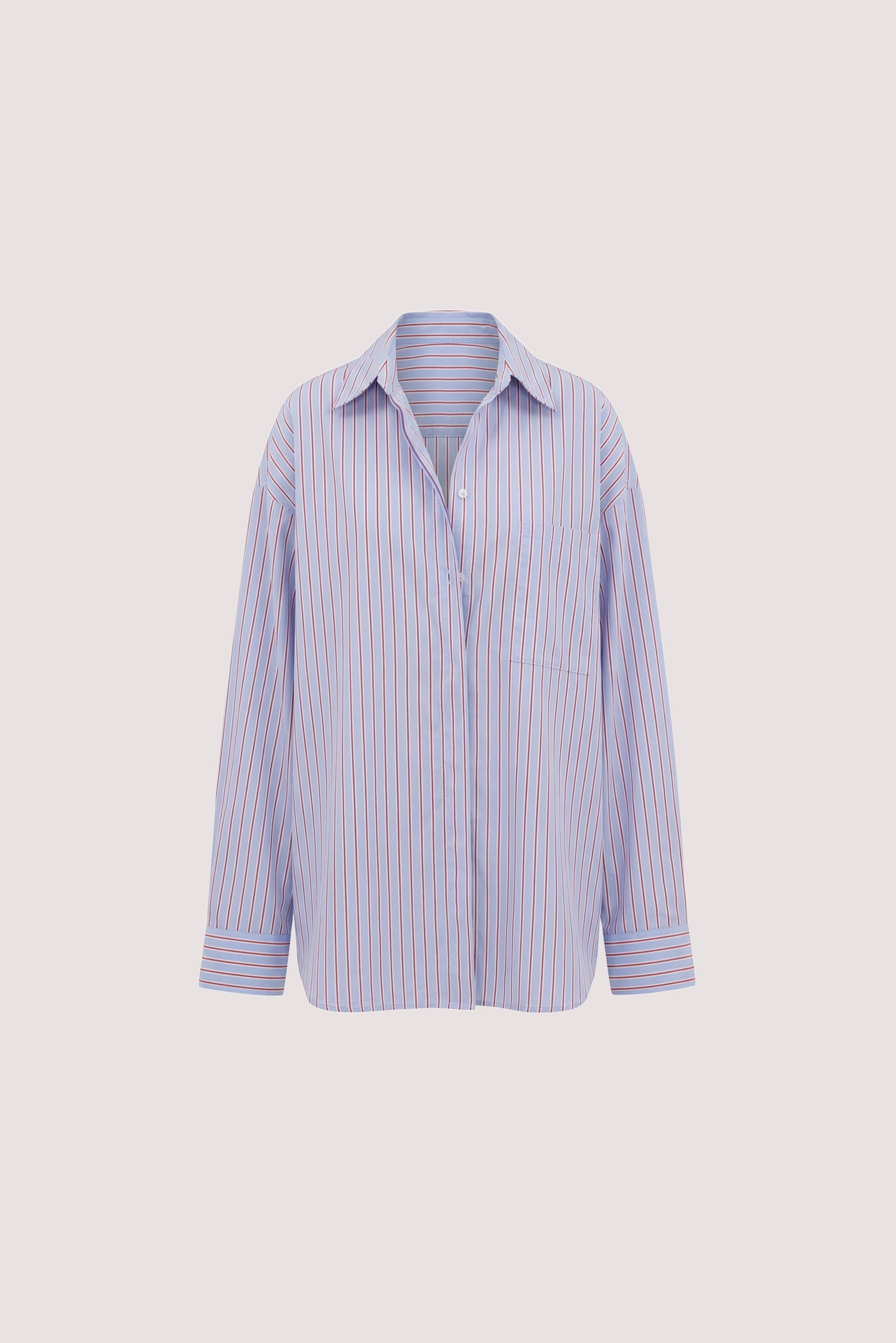 ORSON BLUE STRIPE COTTON SHIRT