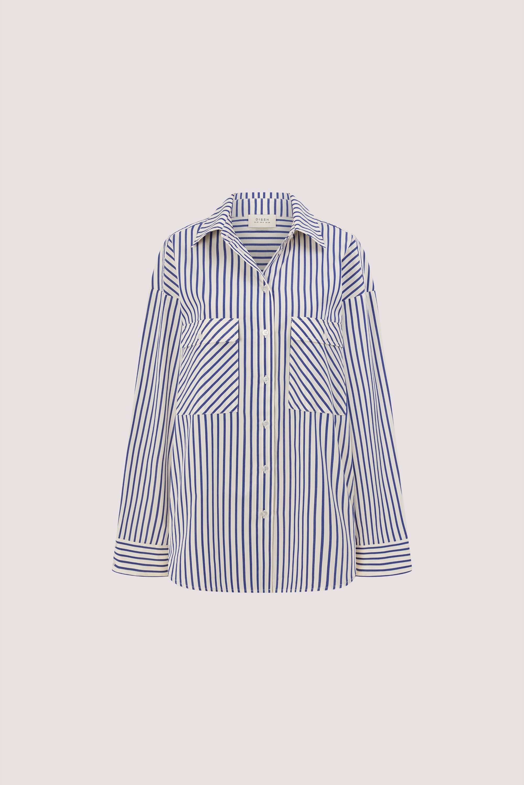 HELENE BLUE STRIPE COTTON SHIRT