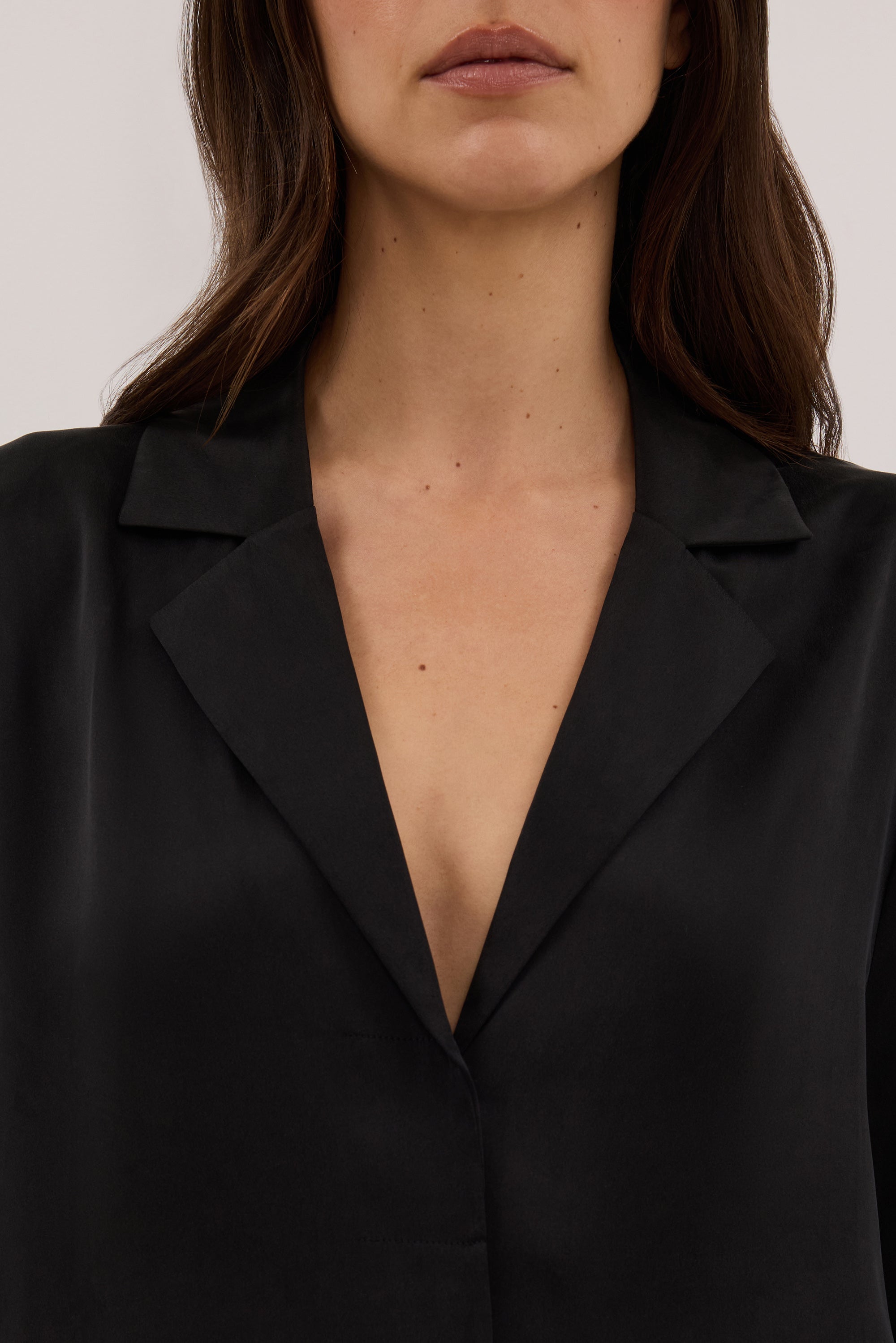 MICAH BLACK SILK SHIRT