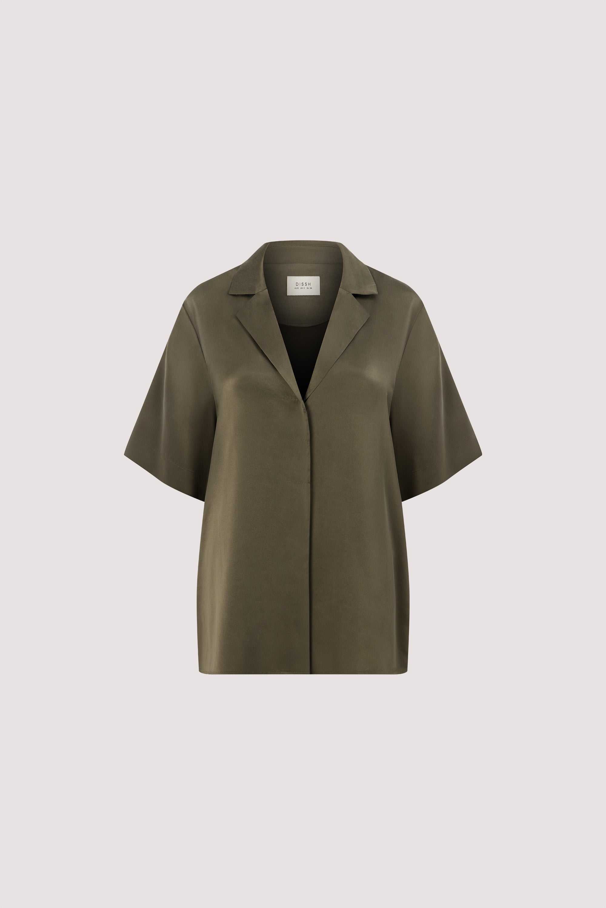 MICAH OLIVE SILK SHIRT