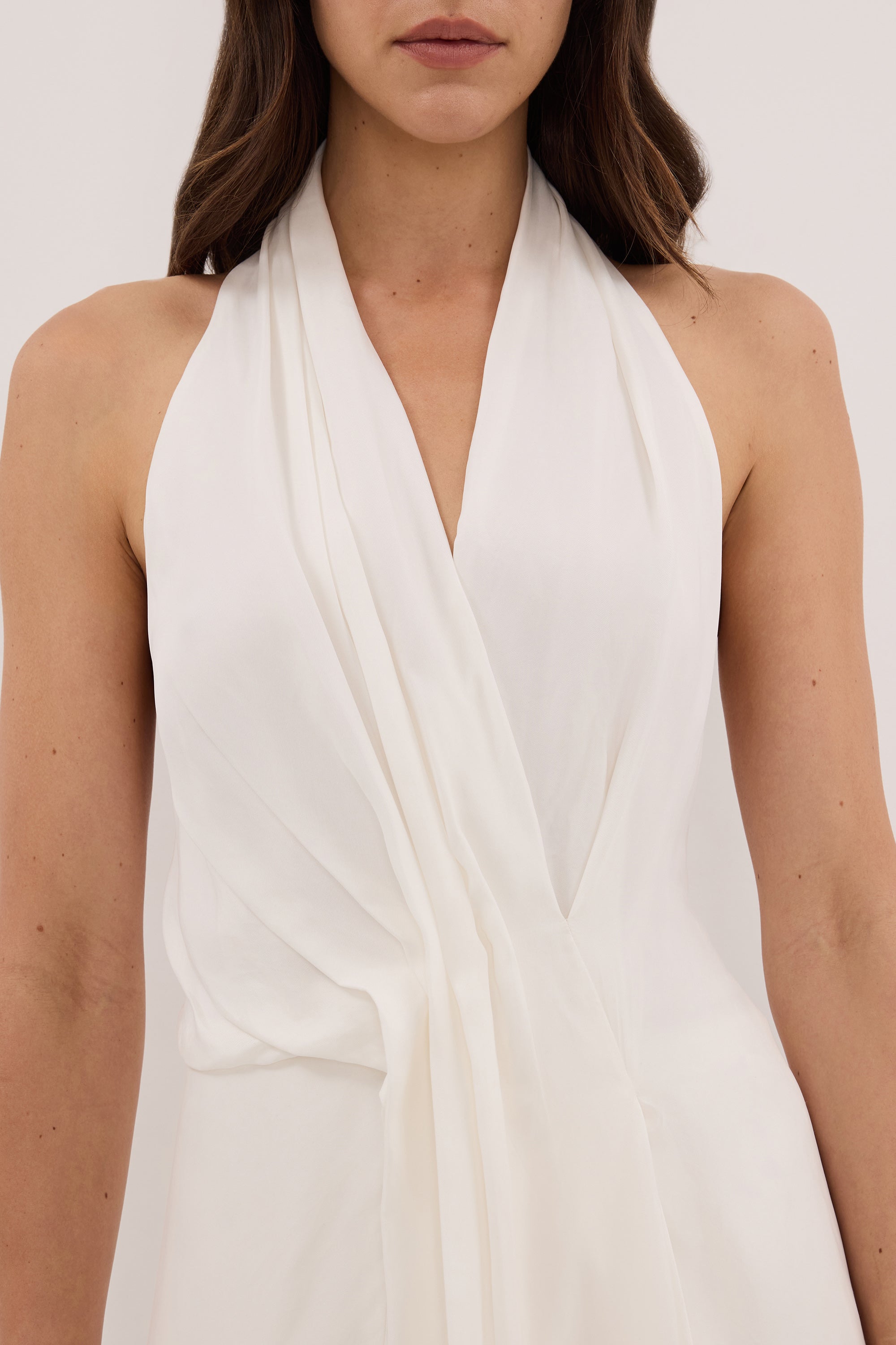 SARIAN WHITE CUPRO TOP