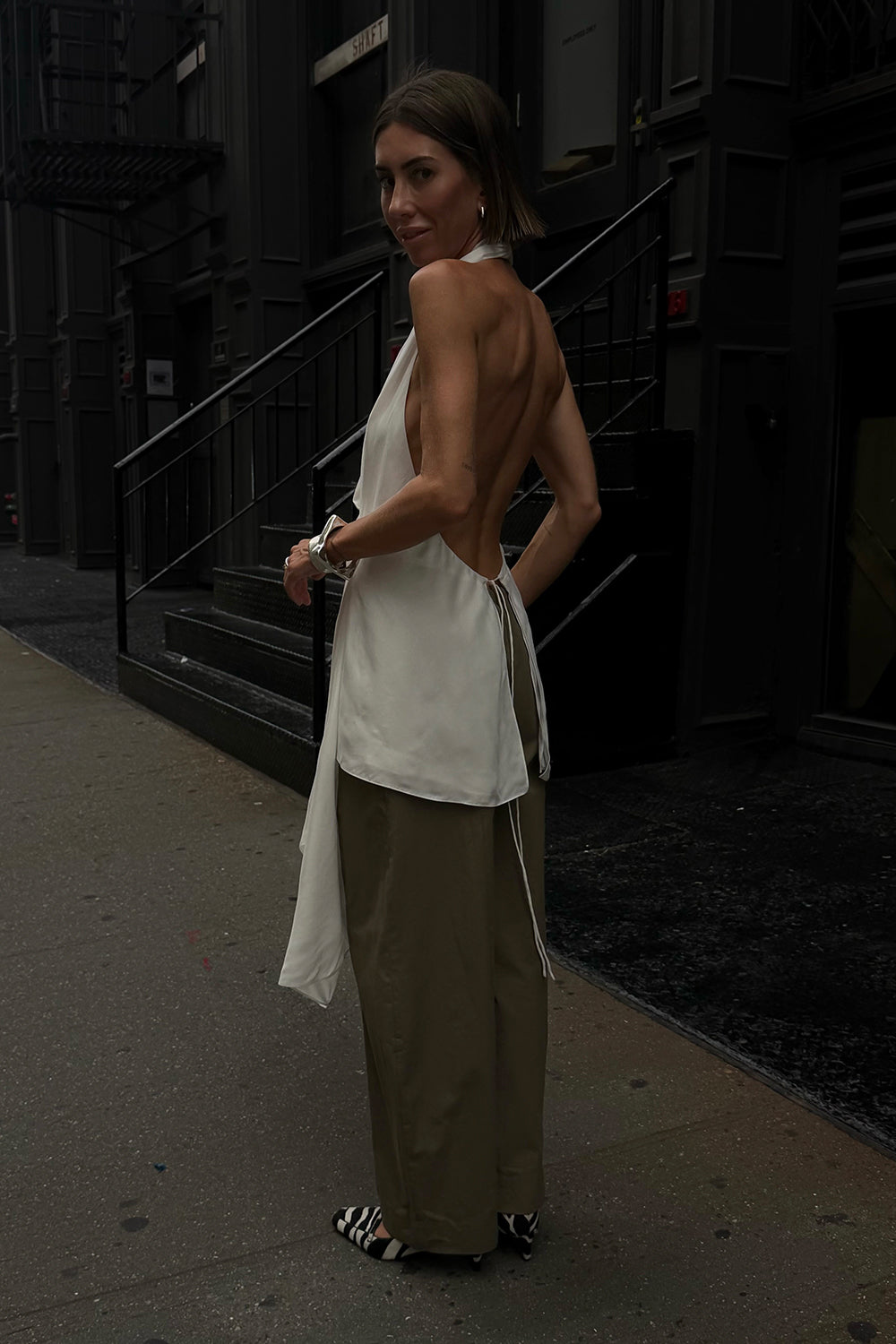 SARIAN WHITE CUPRO TOP