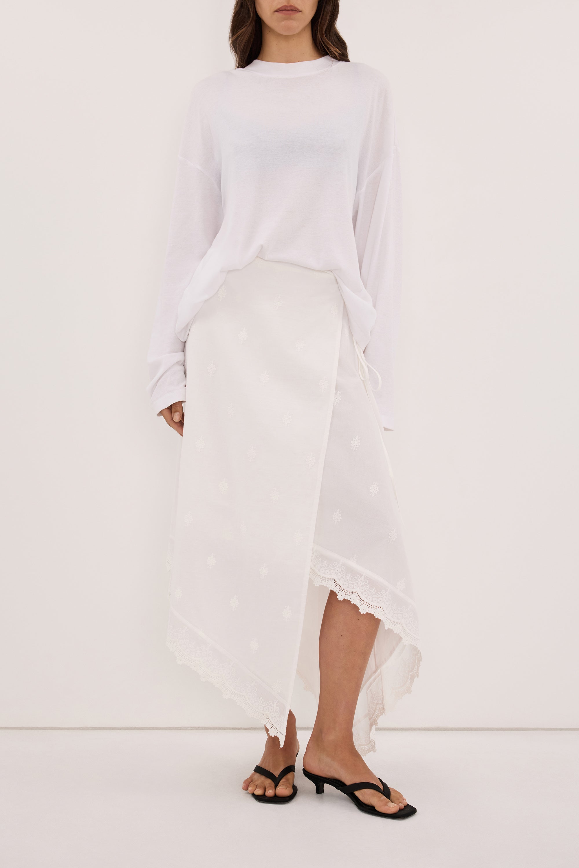 SIERRA WHITE HANDKERCHIEF SKIRT - PRE ORDER