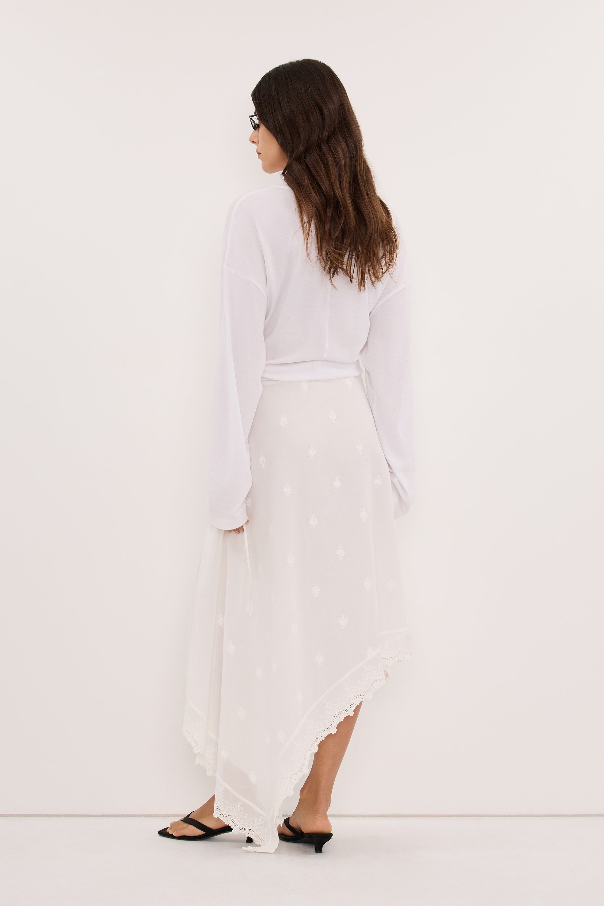 SIERRA WHITE HANDKERCHIEF SKIRT - PRE ORDER