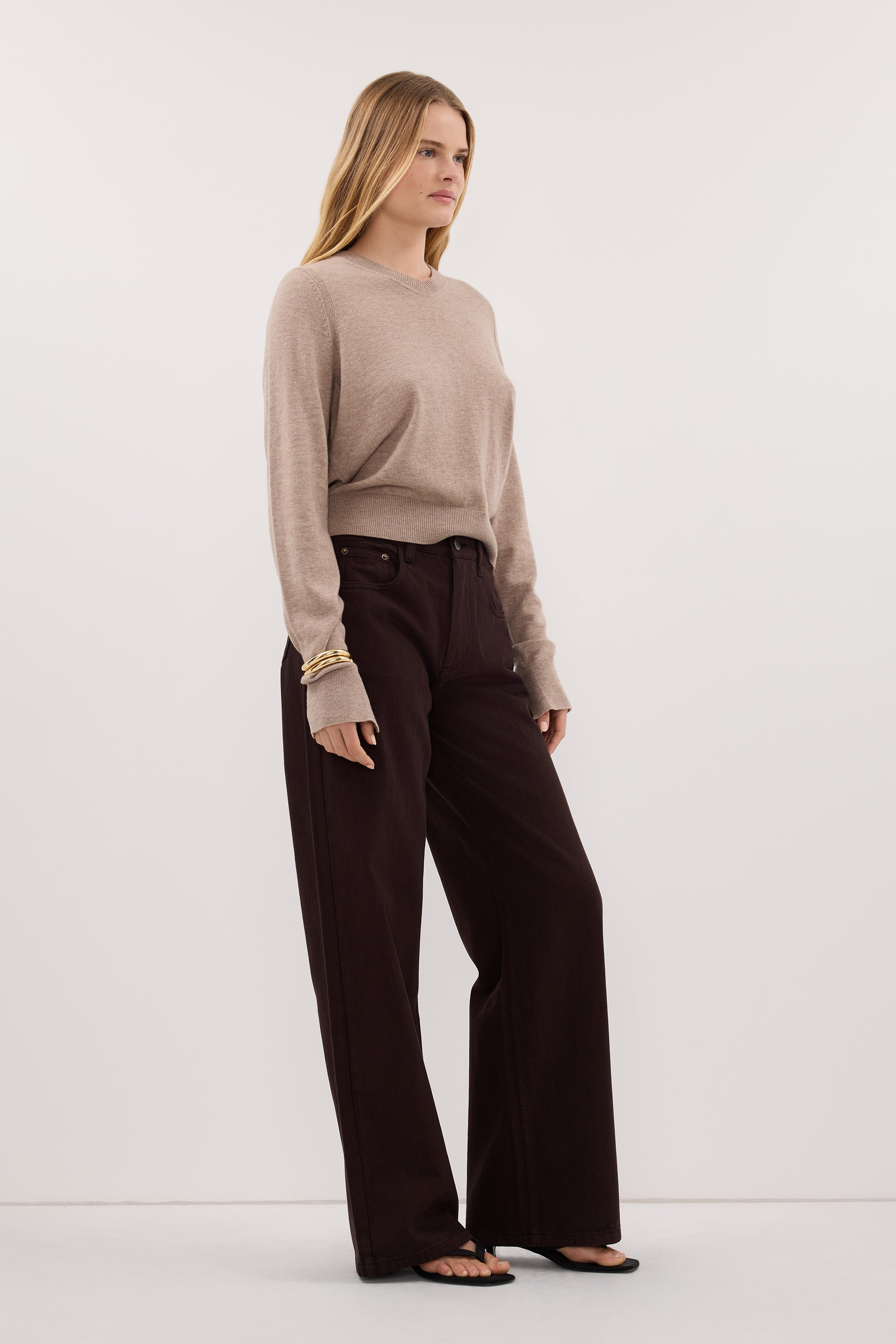 REAGAN 2.0 BURNT CHOC SLOUCHY JEAN