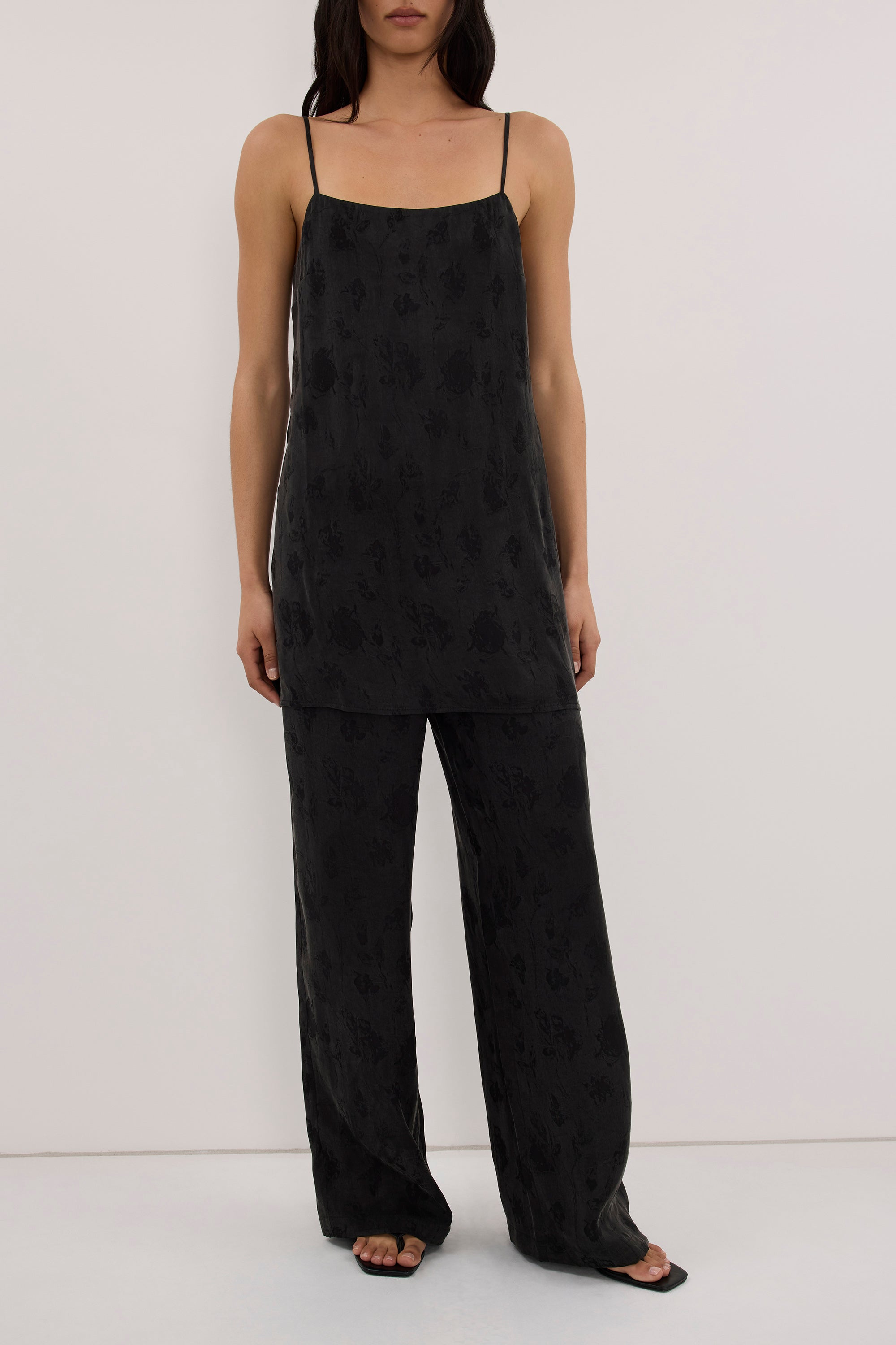 NARA BLACK JACQUARD PANT