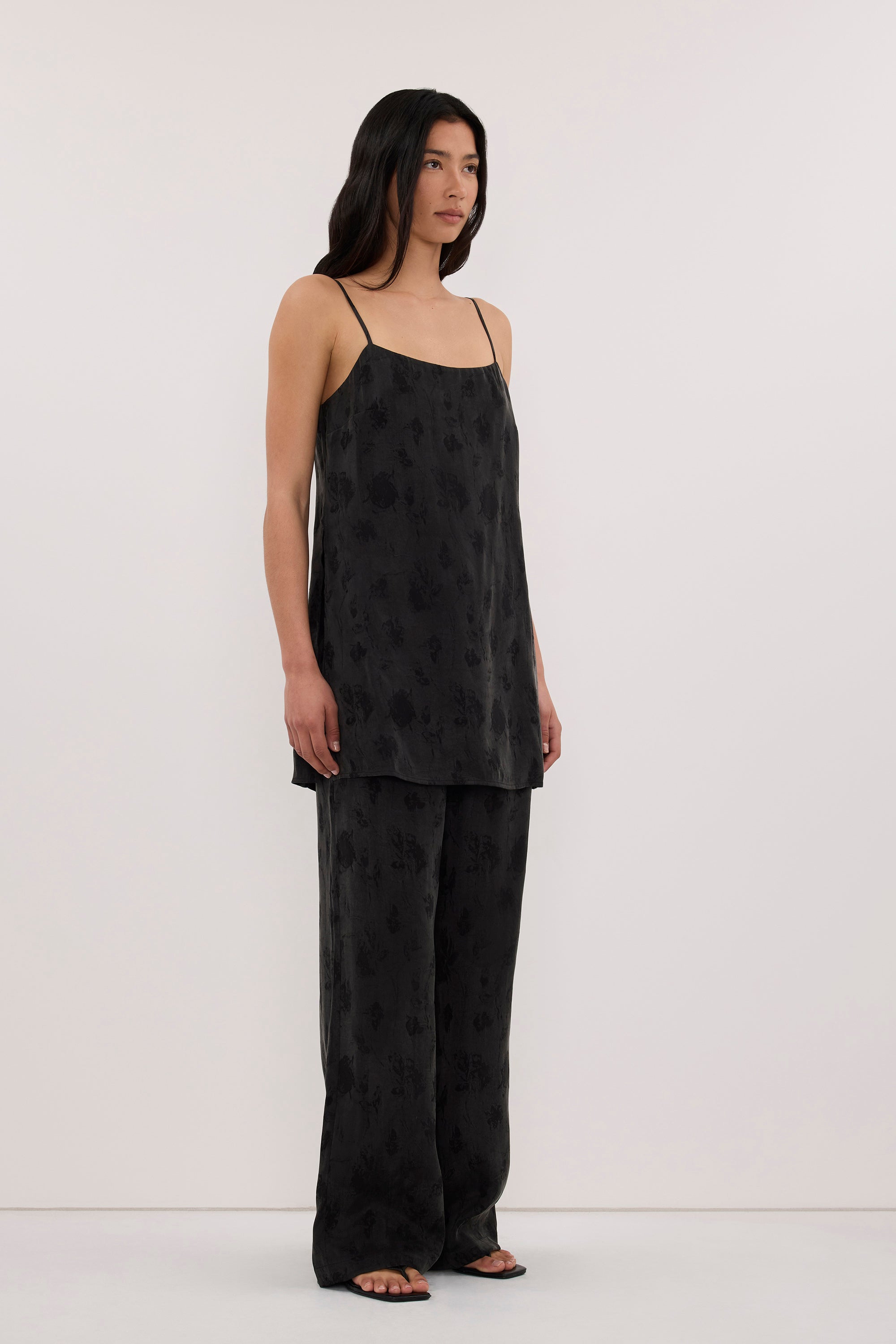 NARA BLACK JACQUARD PANT
