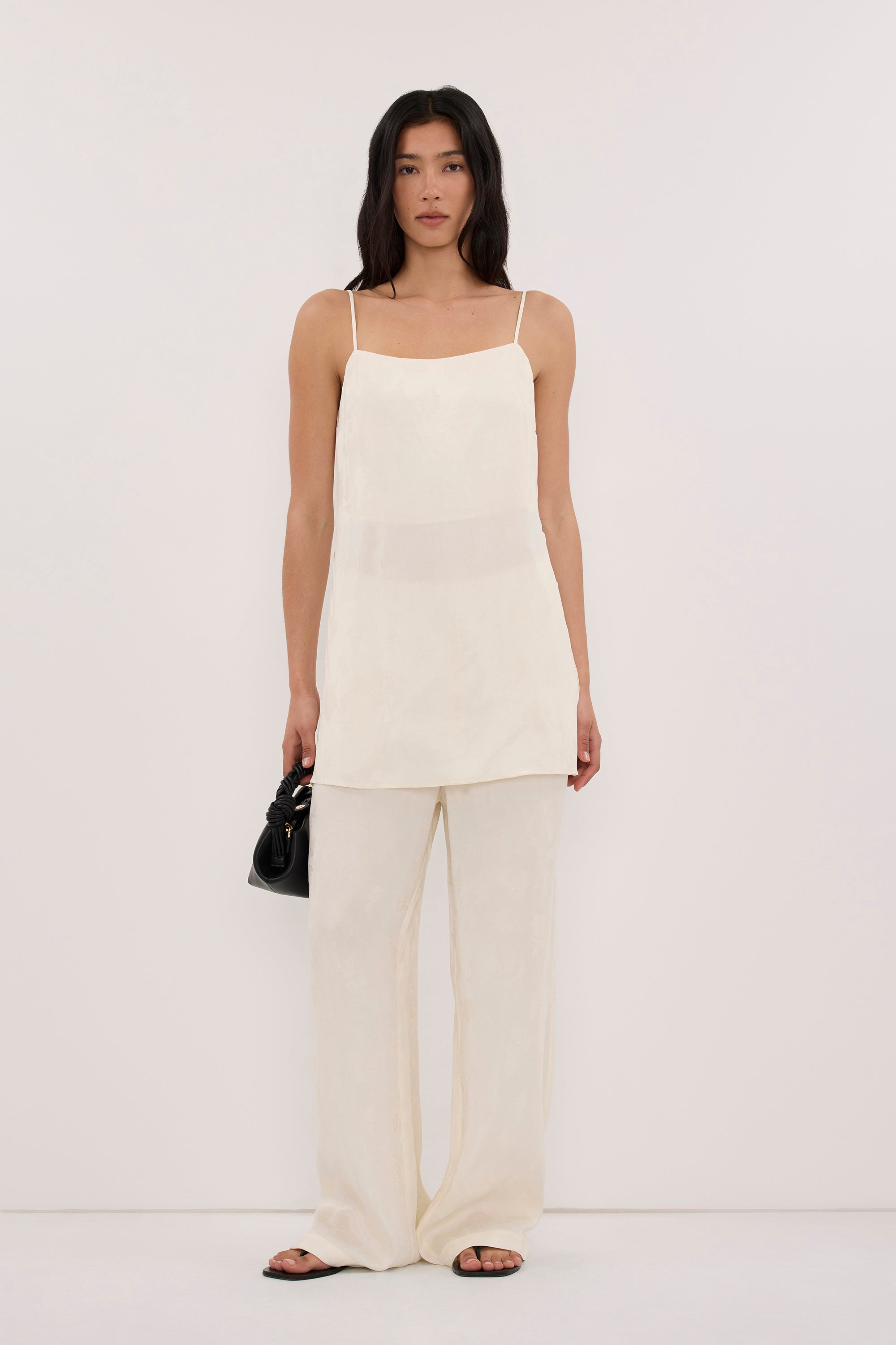 NARA MILK JACQUARD PANT