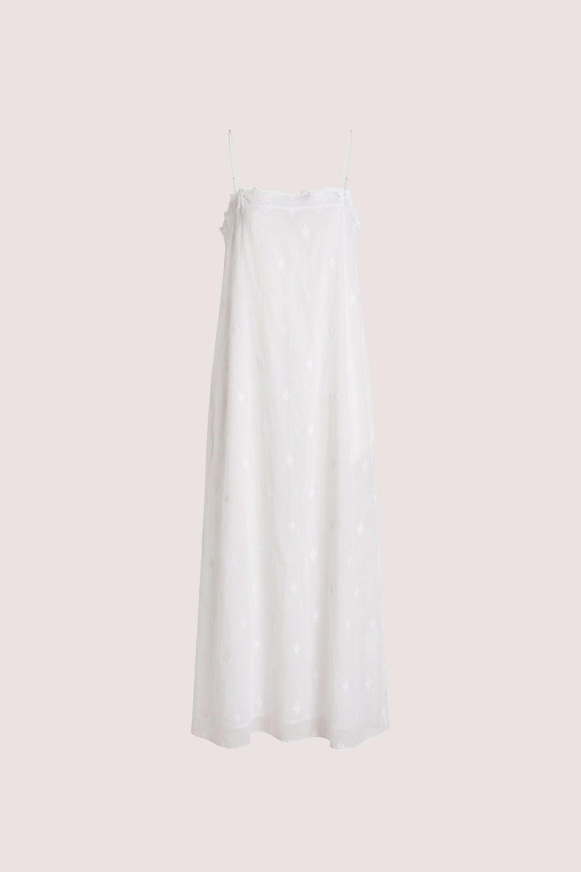 SIERRA WHITE COTTON MIDI DRESS - PRE ORDER