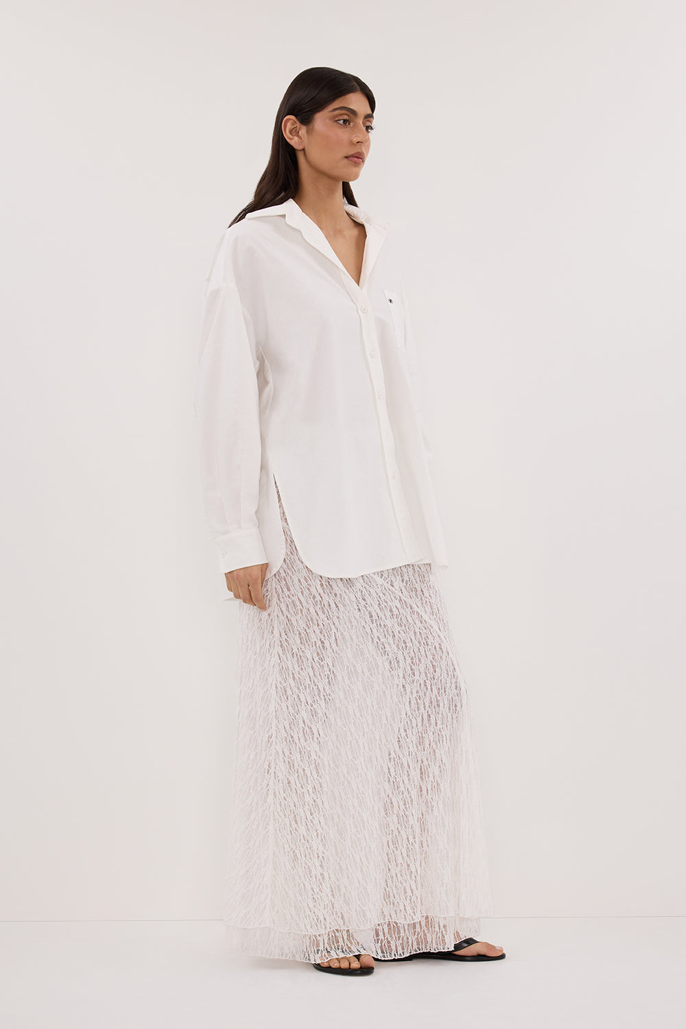 RHEA WHITE COTTON SHIRT Clothing DISSH Boutiques 