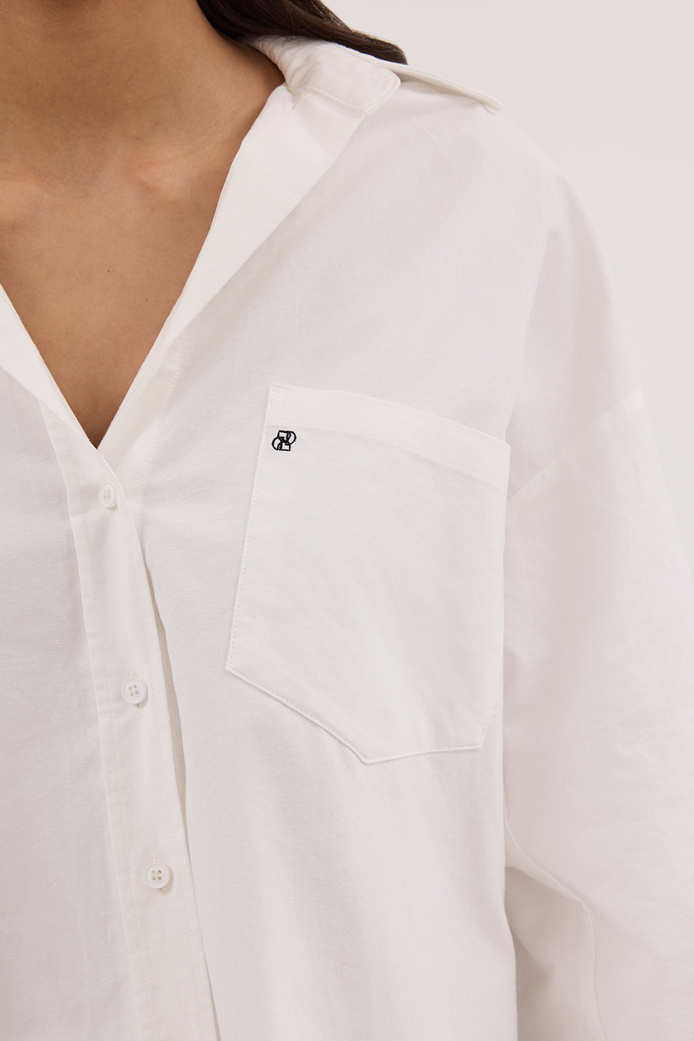 RHEA WHITE COTTON SHIRT Clothing DISSH Boutiques 