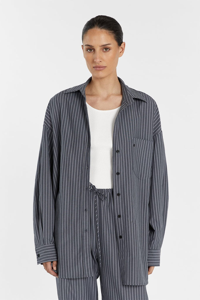 MASON SLATE STRIPE SHIRT | Dissh