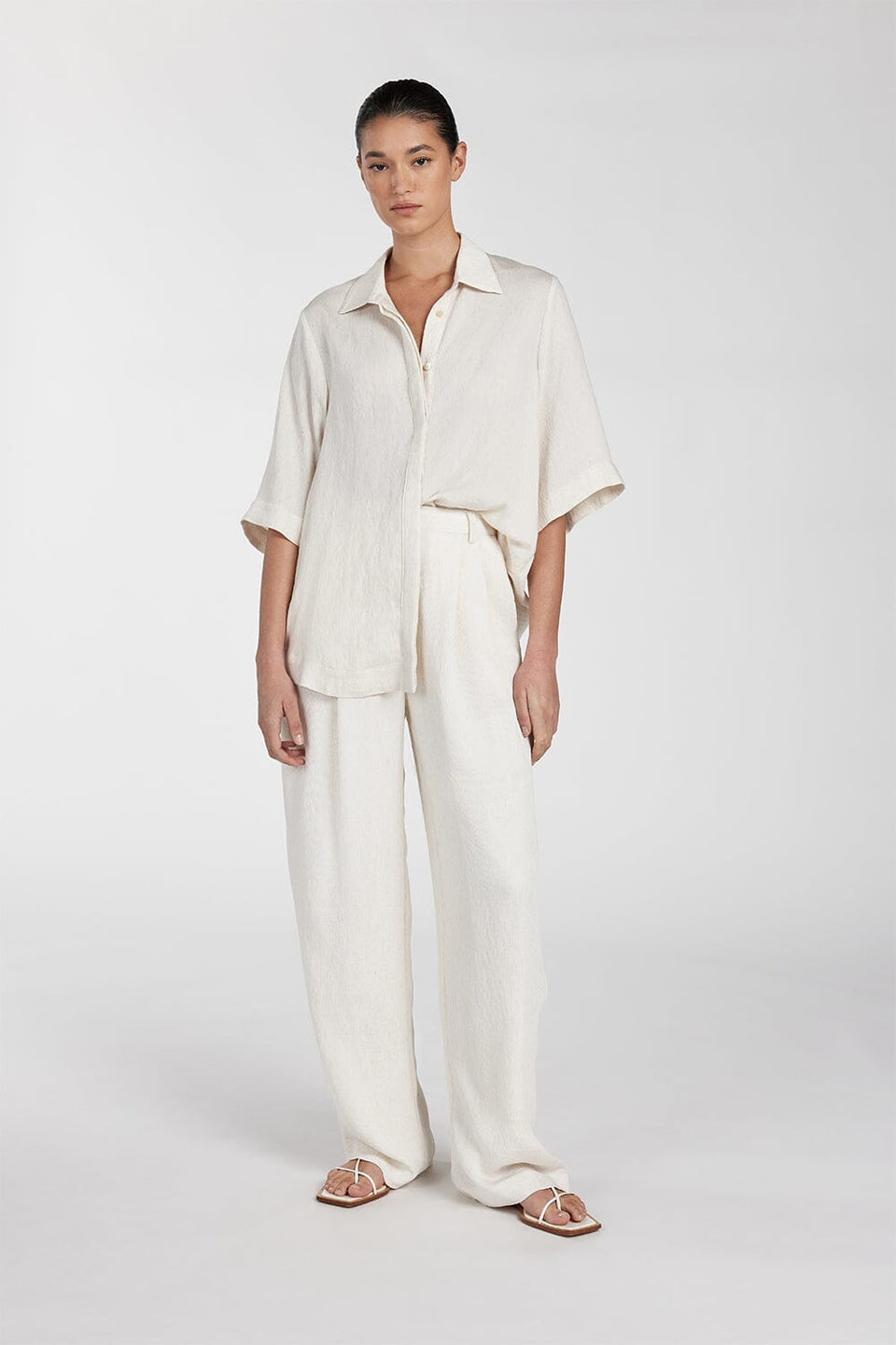 CANNE CREAM SHIRT Clothing DISSH Boutiques 6 CREAM 