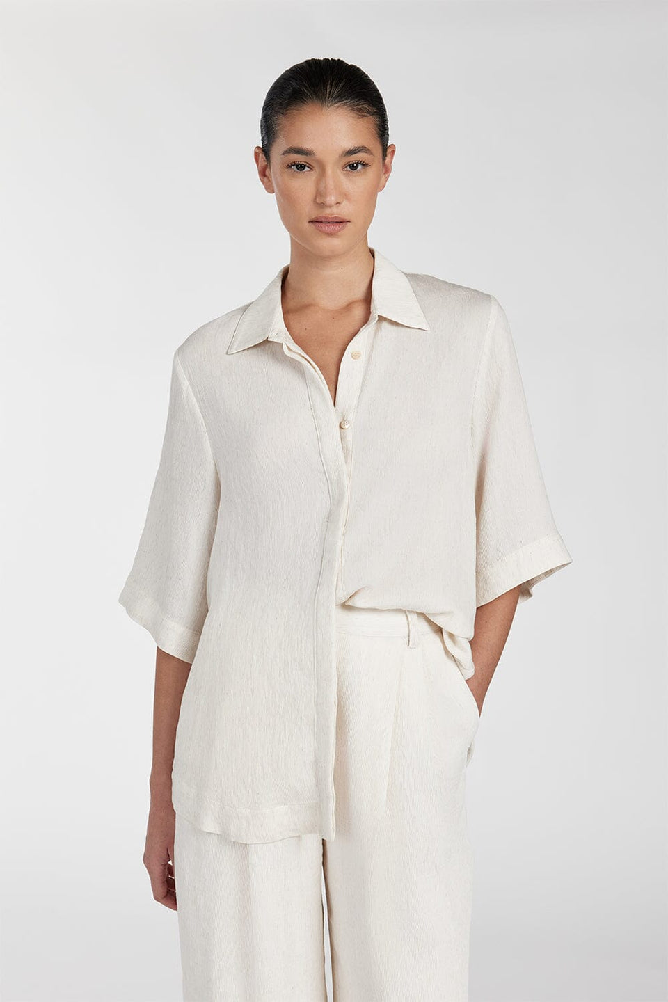 CANNE CREAM SHIRT Clothing DISSH Boutiques 