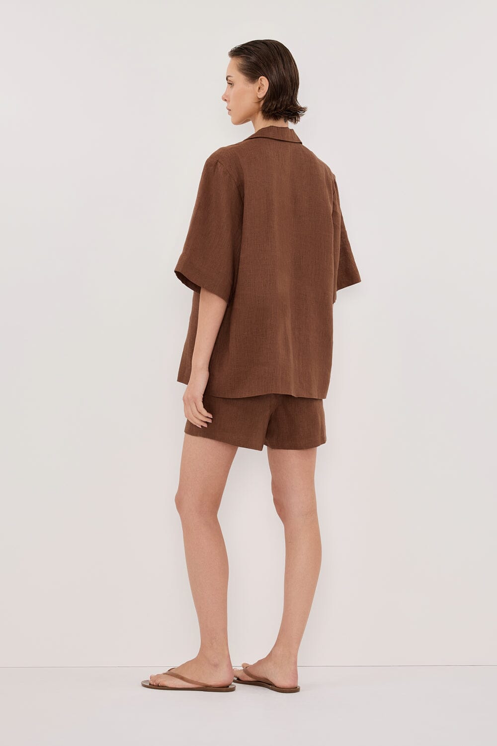 NALA FONDANT LINEN RESORT SHIRT Clothing DISSH Boutiques 