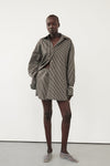 PALMA BITTER CHOC SILK BLEND SHIRT