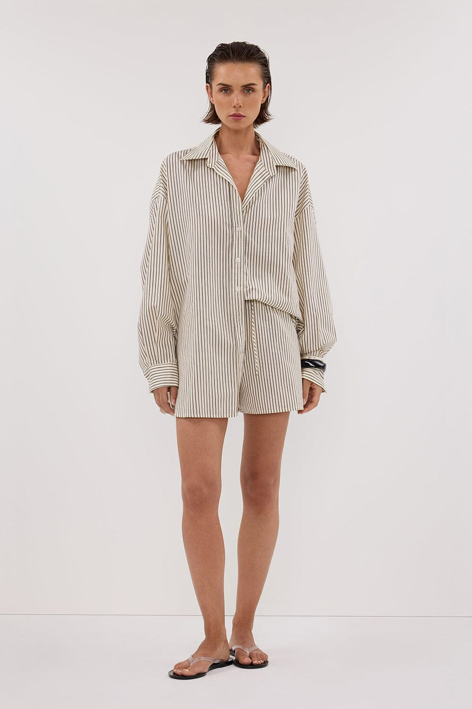 PALMA CREAM SILK BLEND SHIRT Clothing DISSH Boutiques 