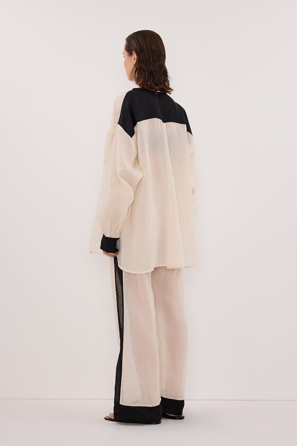 VIVIANNA SANDSTONE RAMIE SHIRT Clothing DISSH Boutiques 