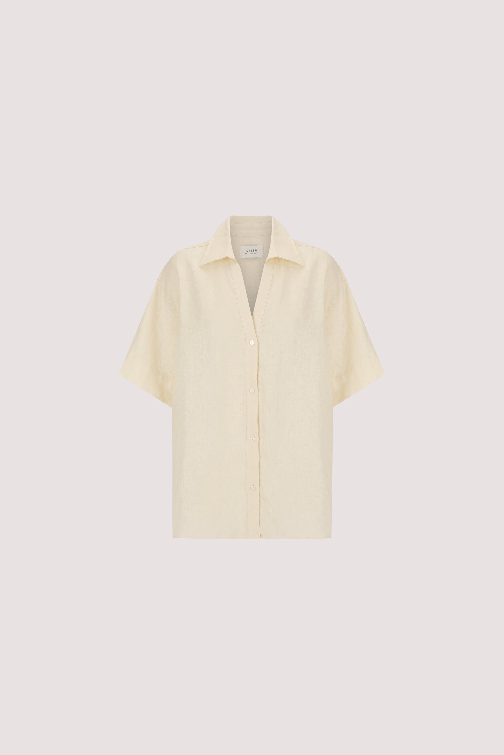 HELENA STRAW OVERSIZED LINEN SHIRT