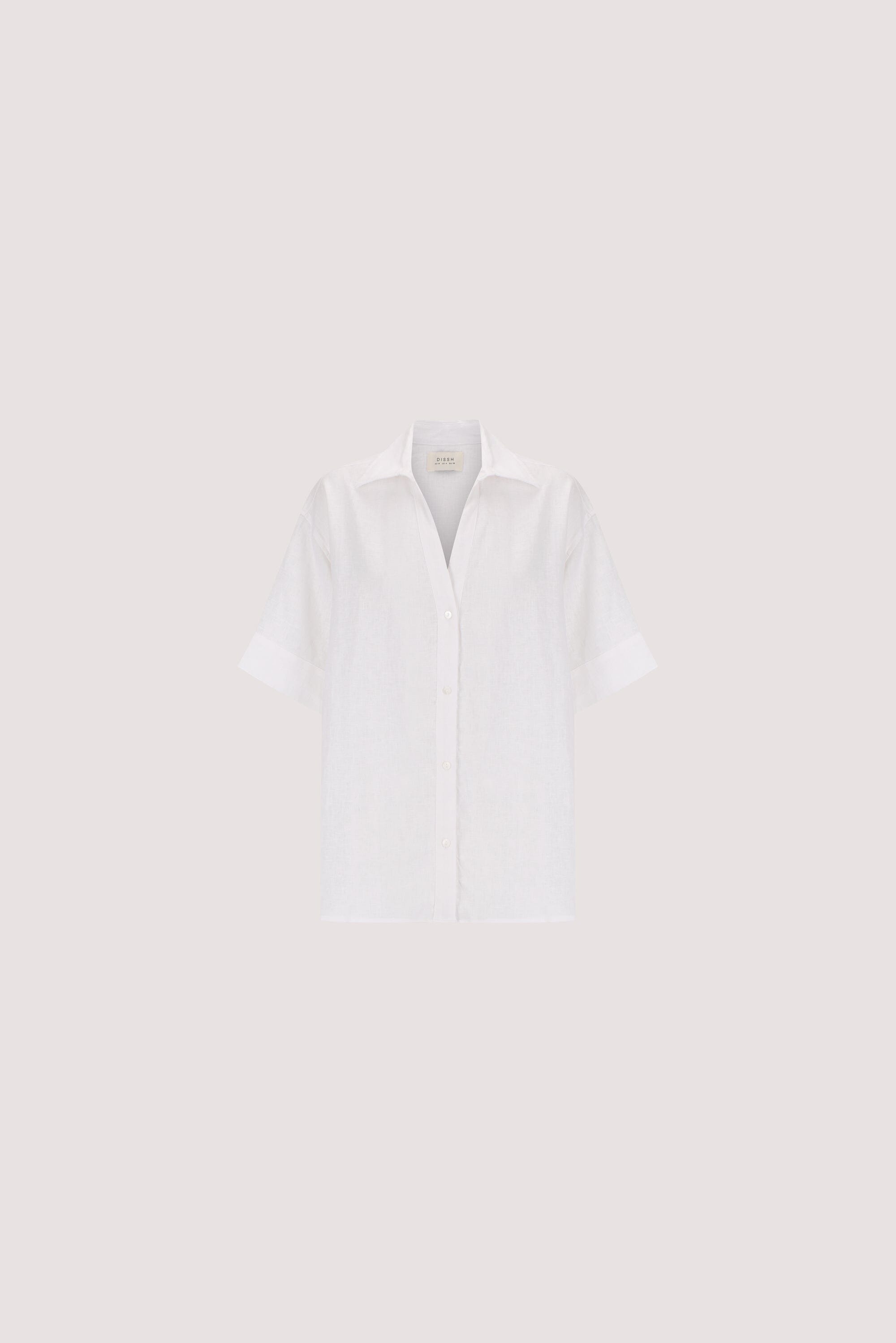 HELENA WHITE OVERSIZED LINEN SHIRT