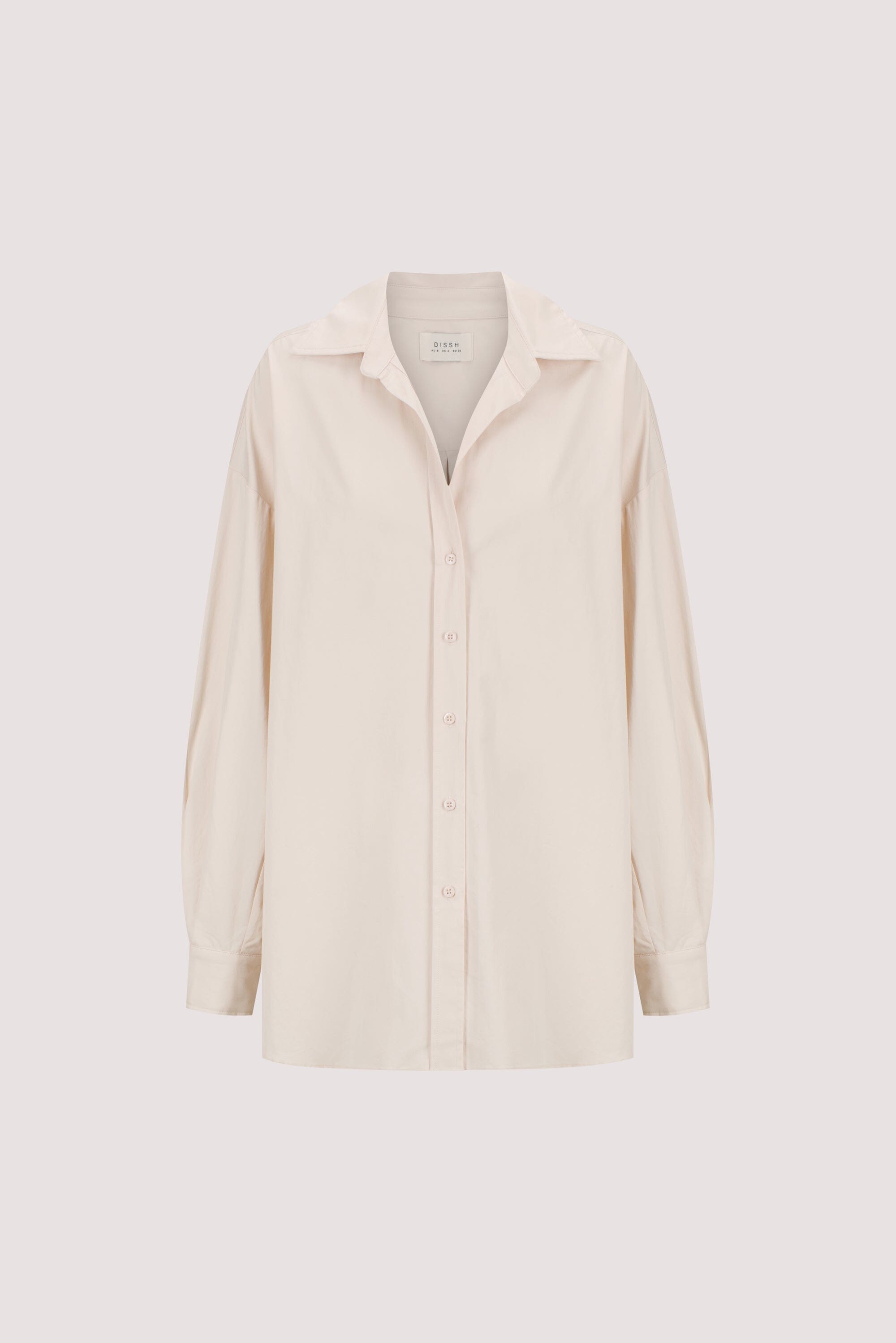 RAQUEL POWDER LONG SLEEVE COTTON POPLIN SHIRT Clothing DISSH Boutiques 