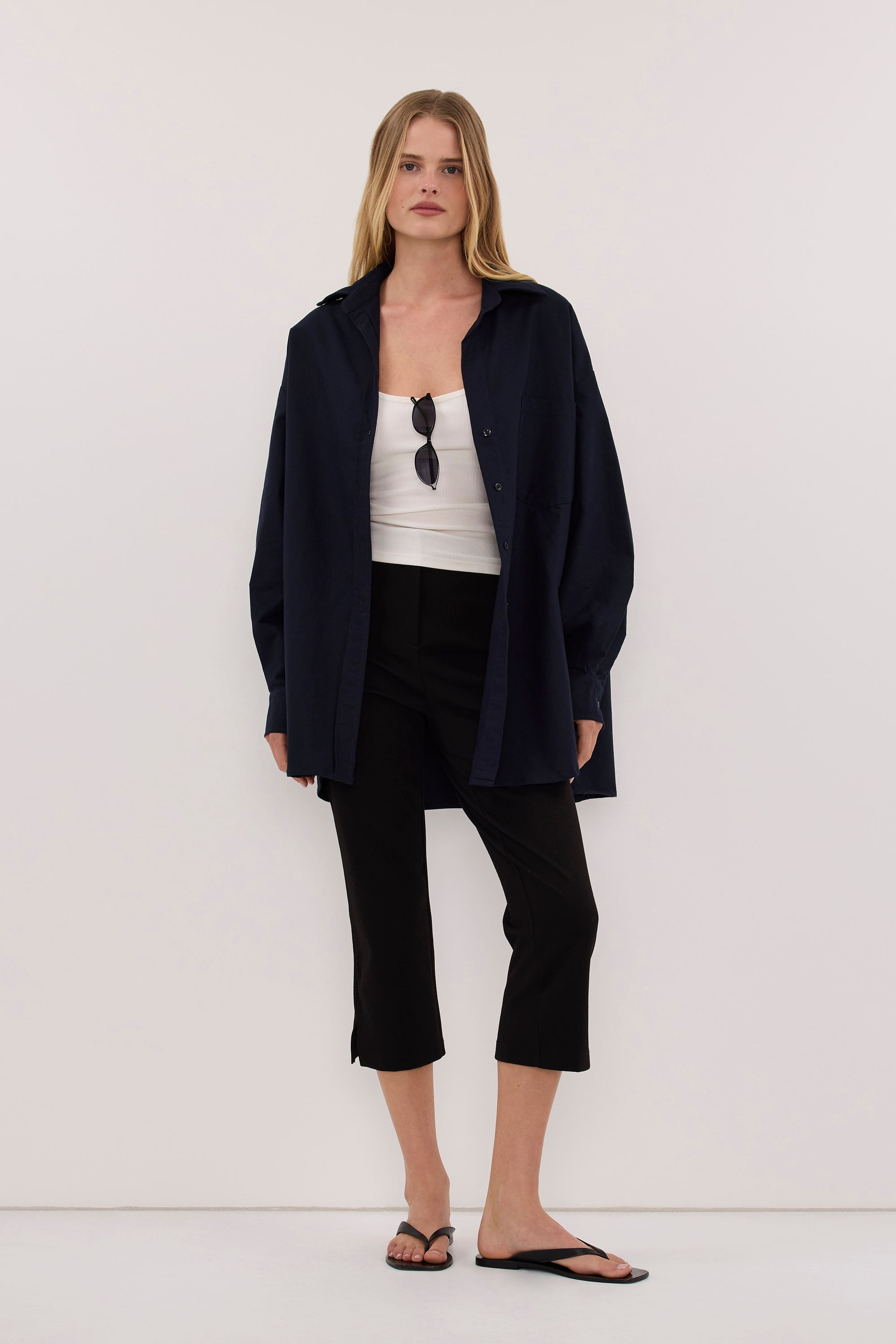 RHEA 2.0 INK OVERSIZED COTTON SHIRT