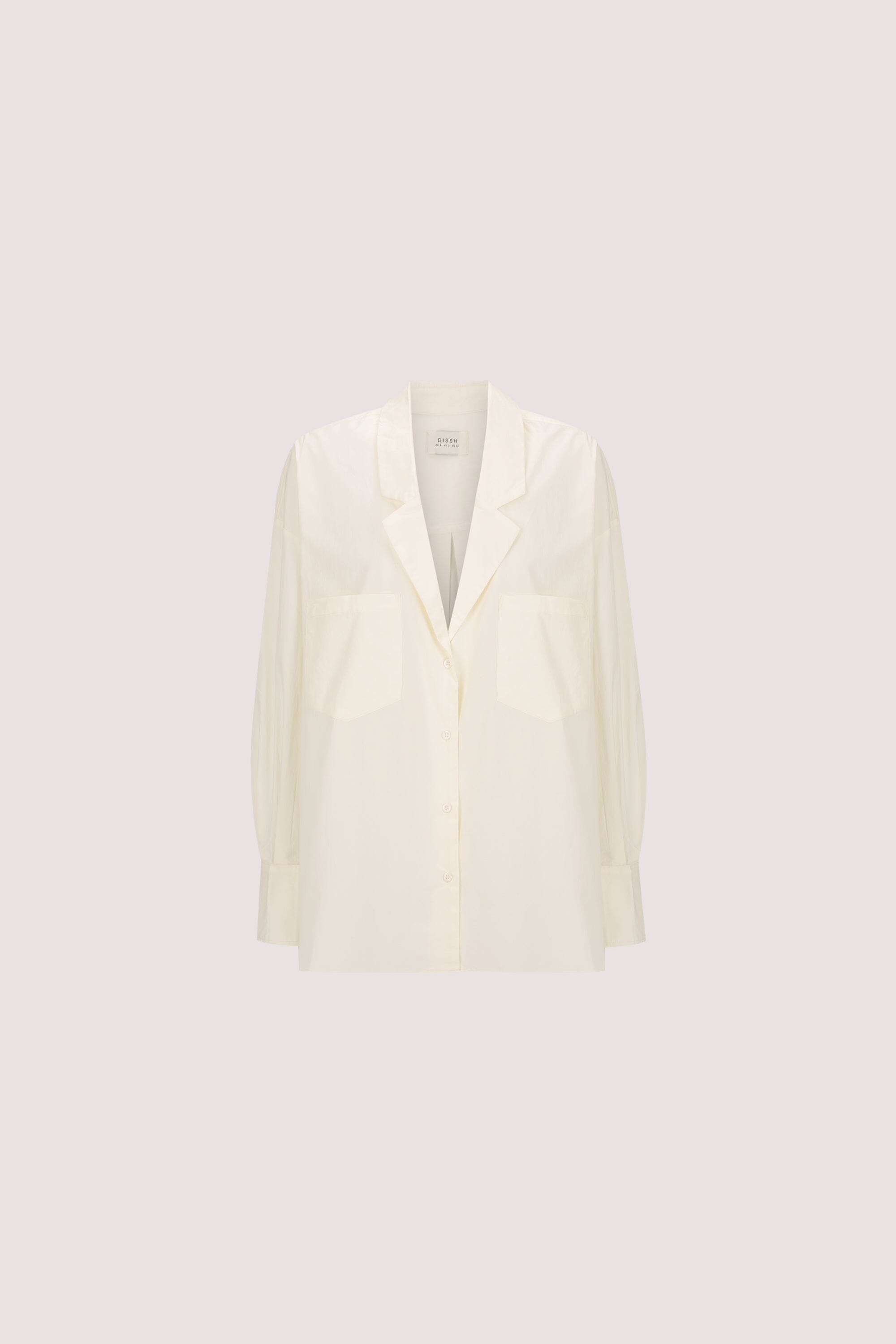 IRENE BUTTER LONG SLEEVE NOTCH COLLAR SHIRT