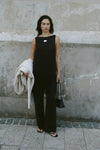 ADDIE BLACK CUPRO DRAWSTRING PANT