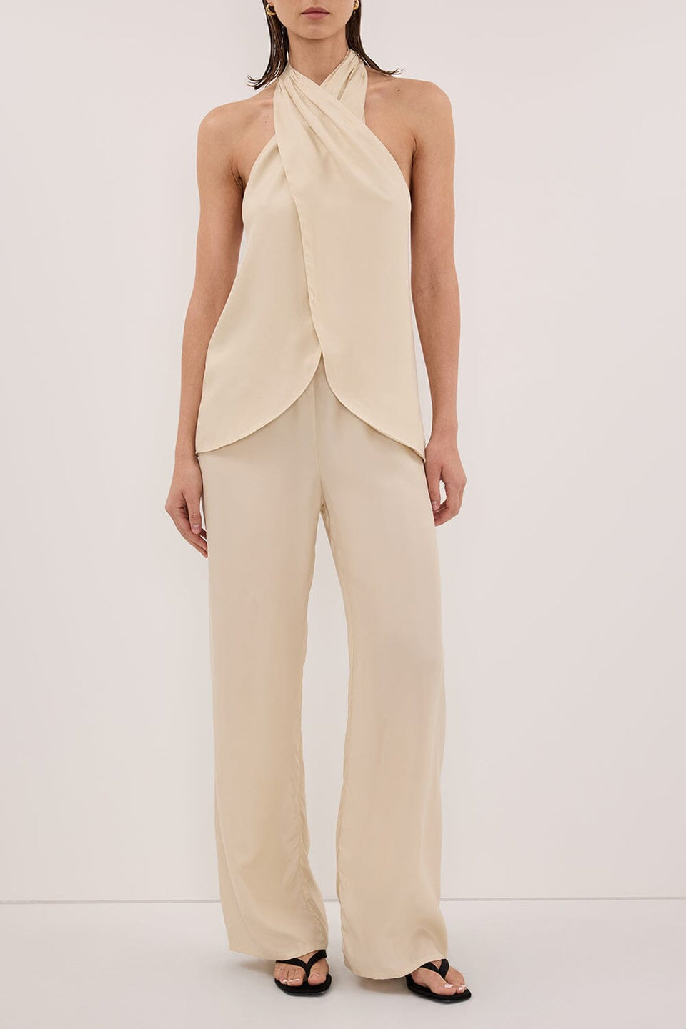 ADDIE STRAW CUPRO DRAWSTRING PANT Clothing DISSH Boutiques 
