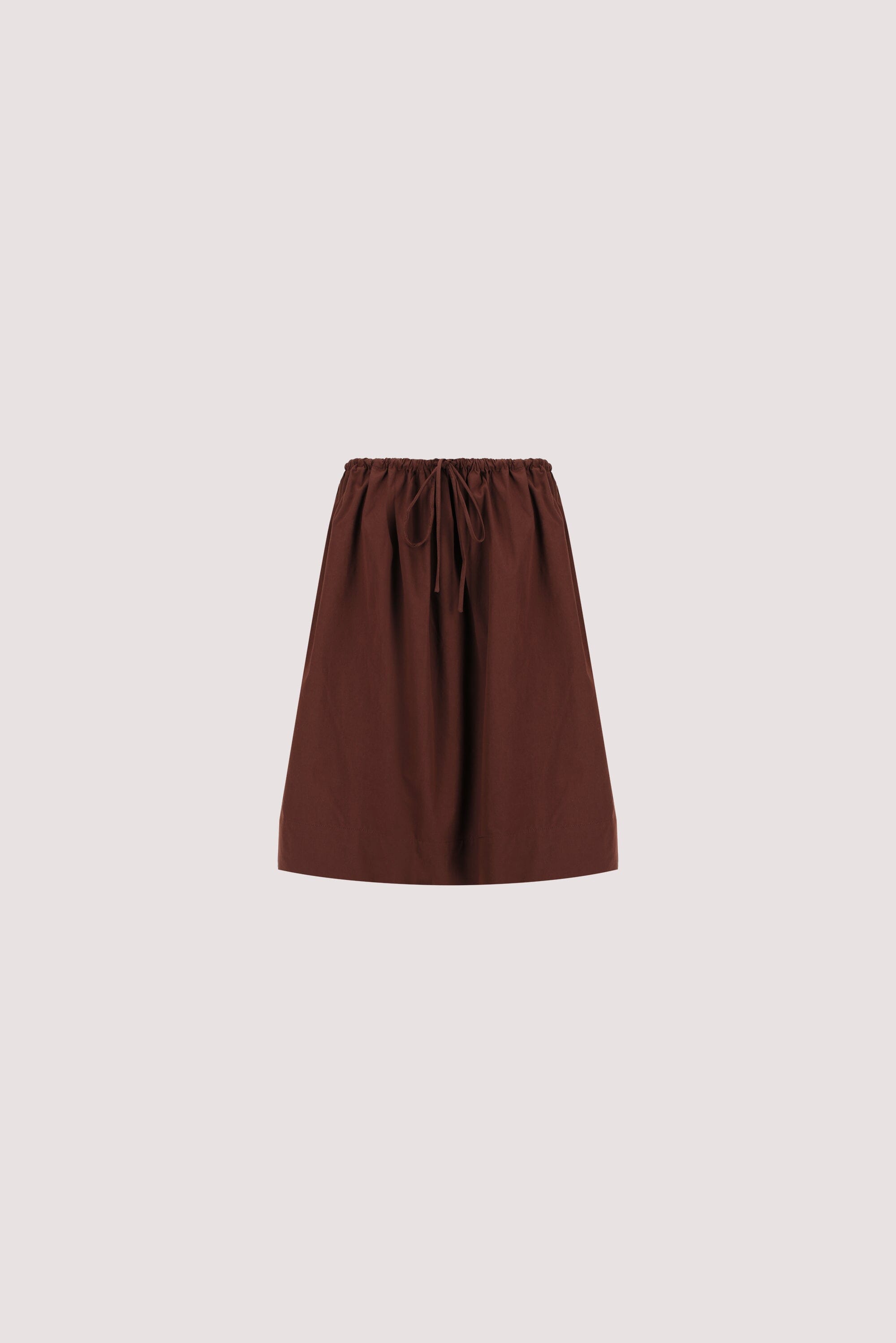 SOMMER CINNAMON STRAPLESS POPLIN TOP