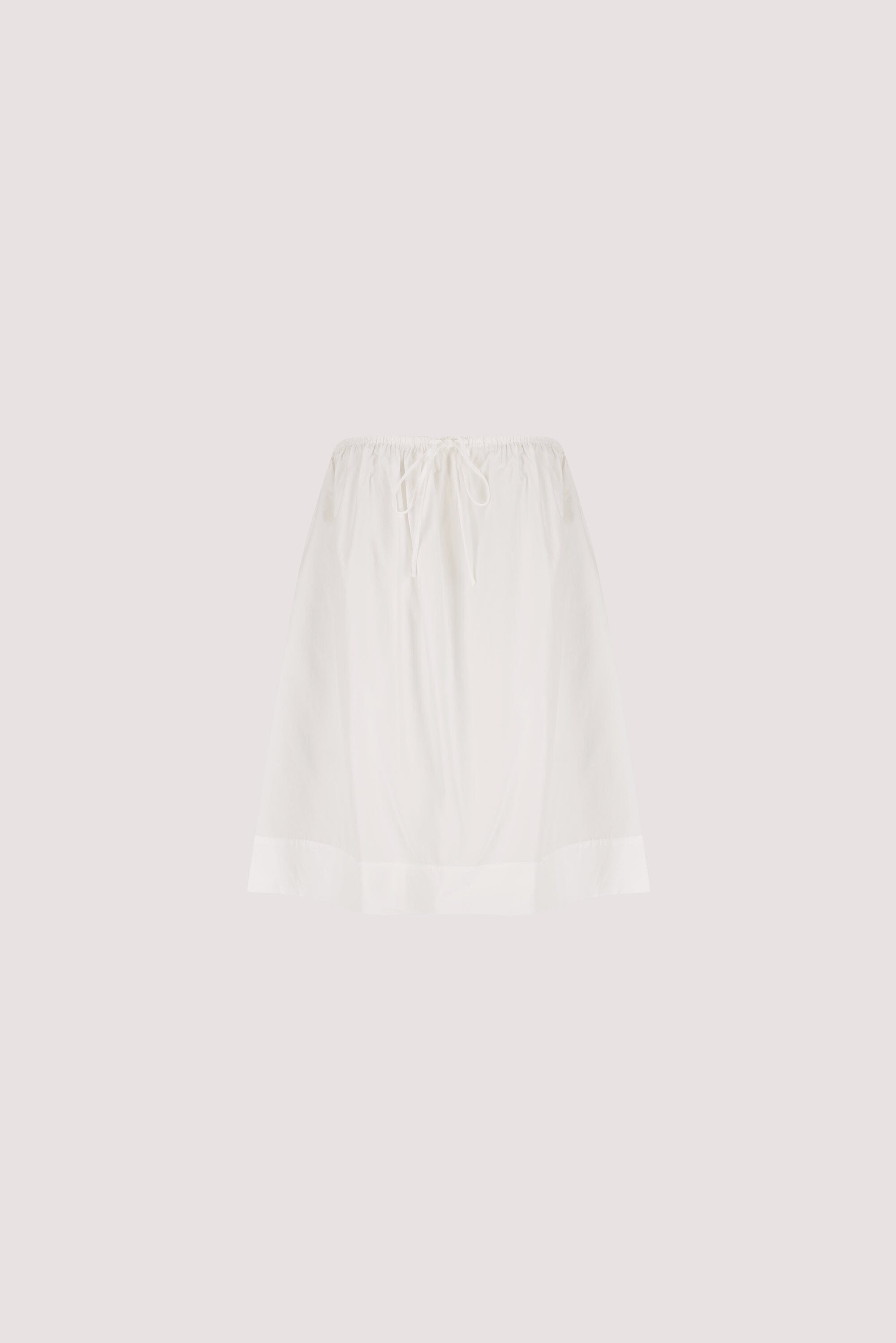 SOMMER WHITE STRAPLESS POPLIN TOP