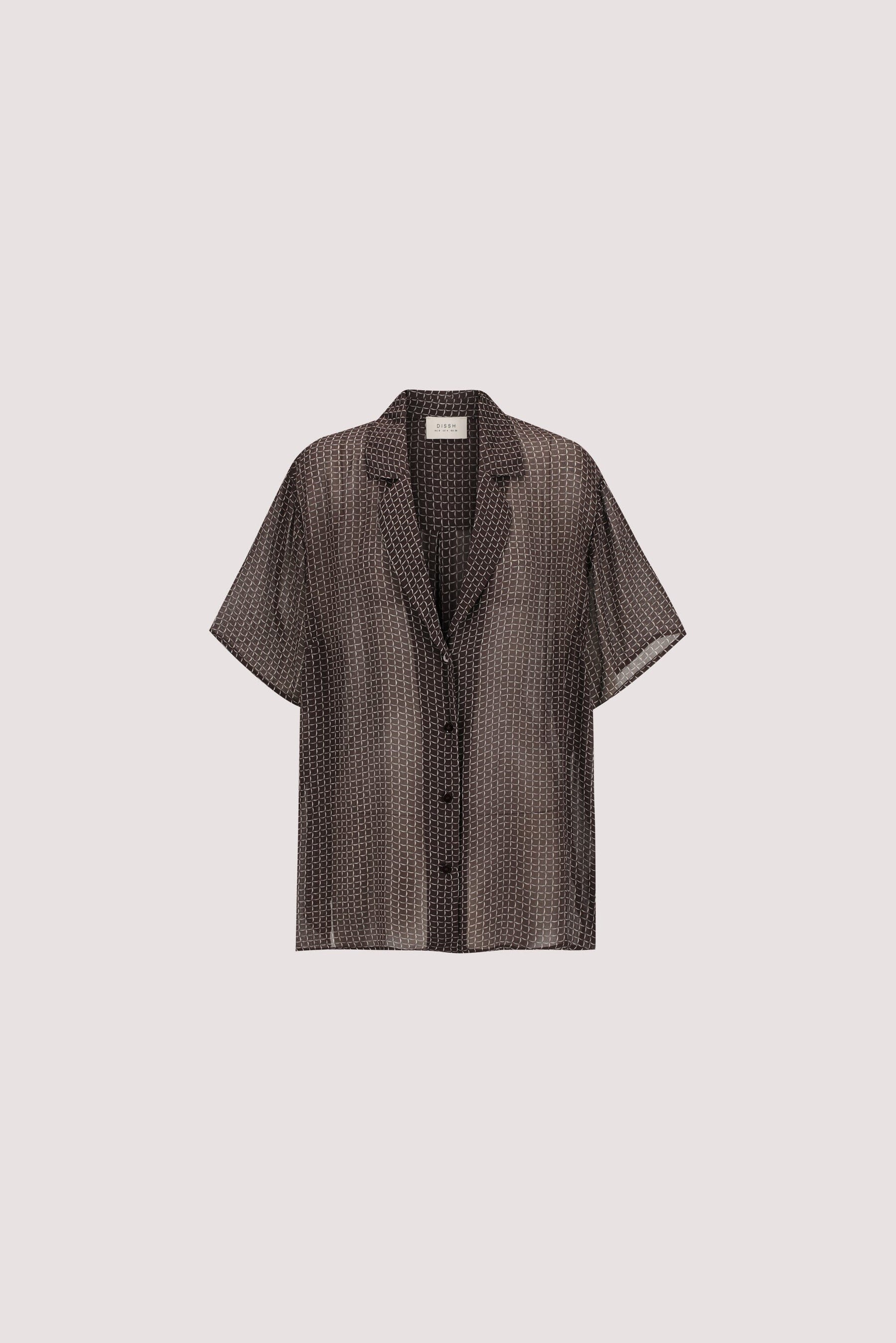 TIA CHOC MICRO CHECK SHIRT Clothing DISSH Boutiques 