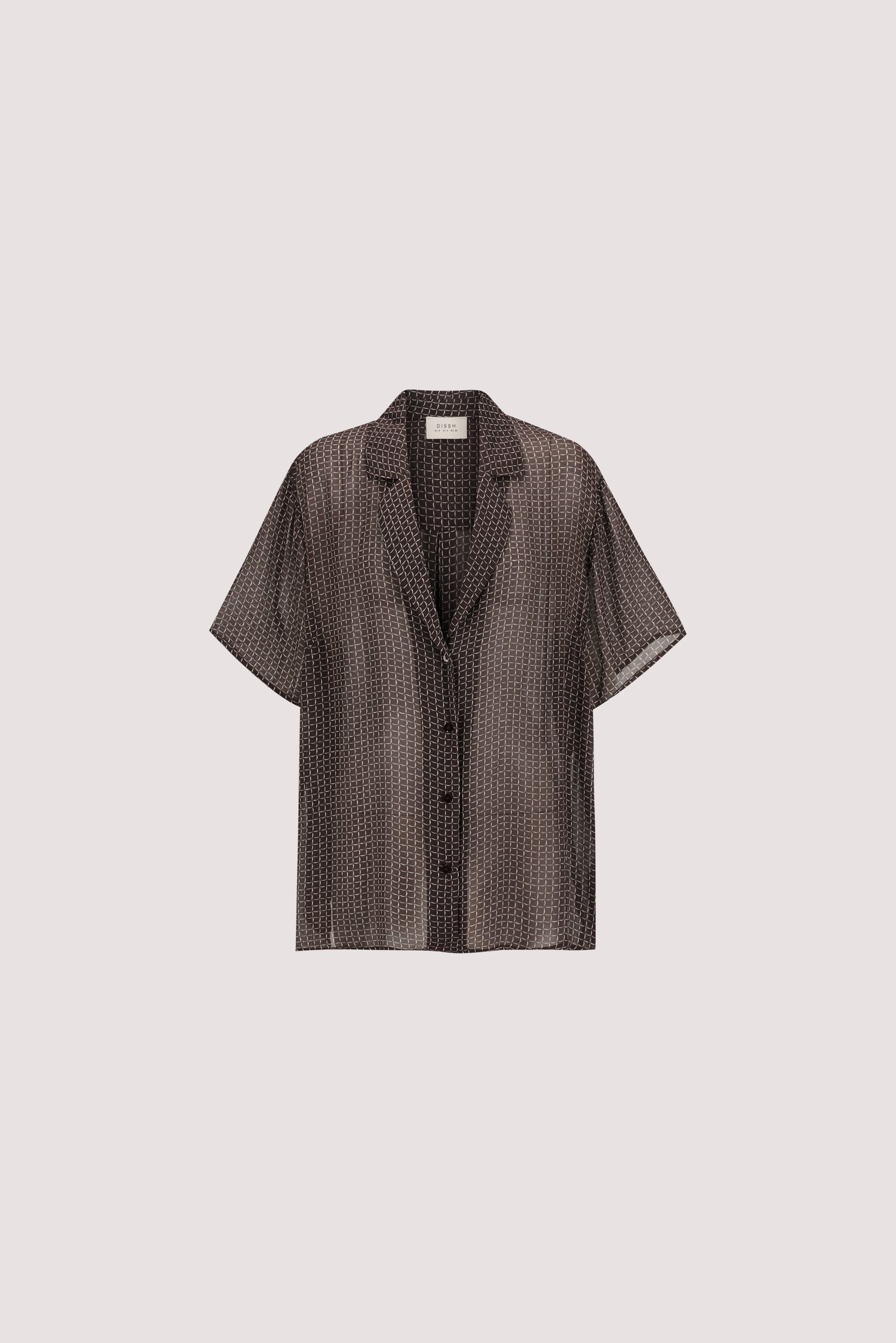 TIA CHOC MICRO CHECK SHIRT Clothing DISSH Boutiques 