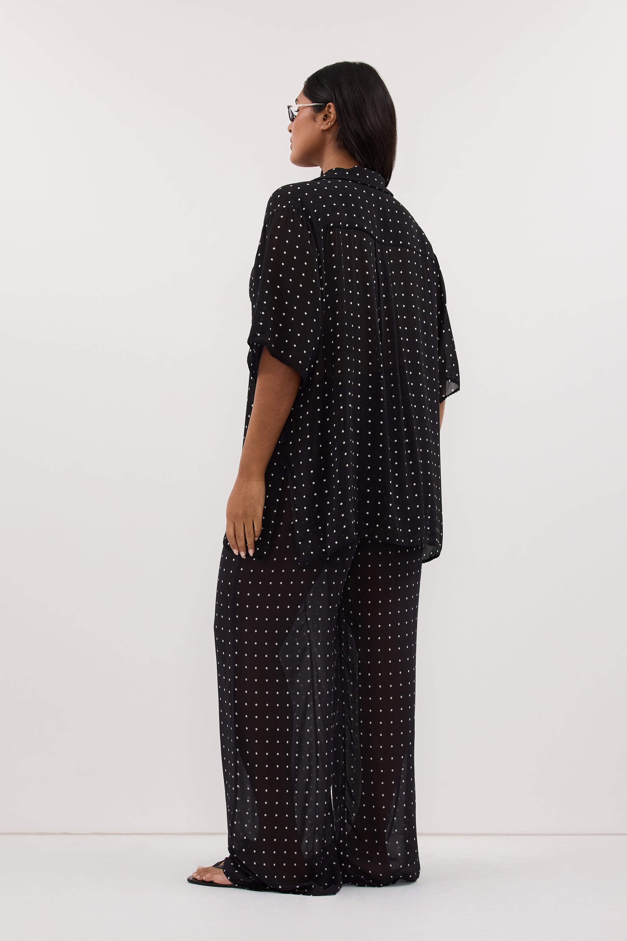 VANESSA BLACK SPOT PANT