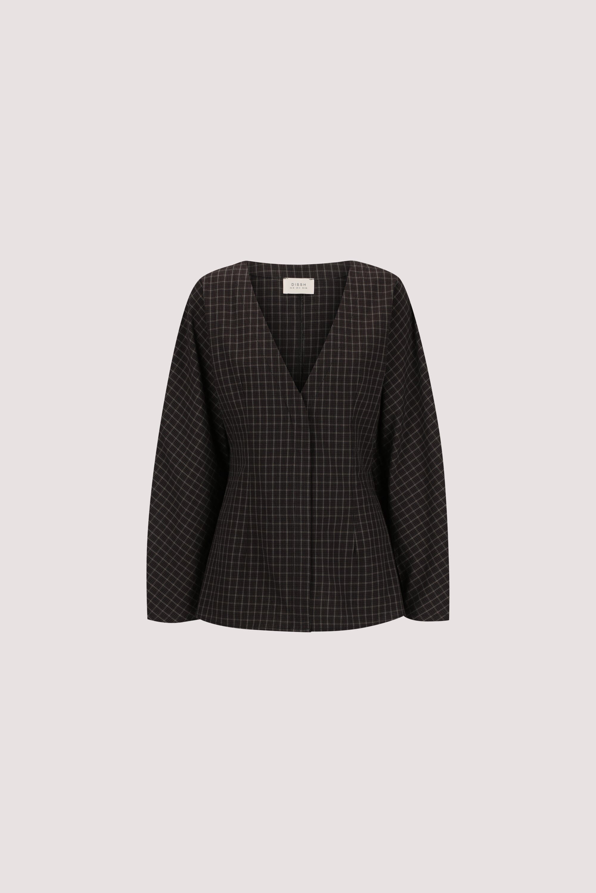 TOVA INK CHECK FITTED SHIRT