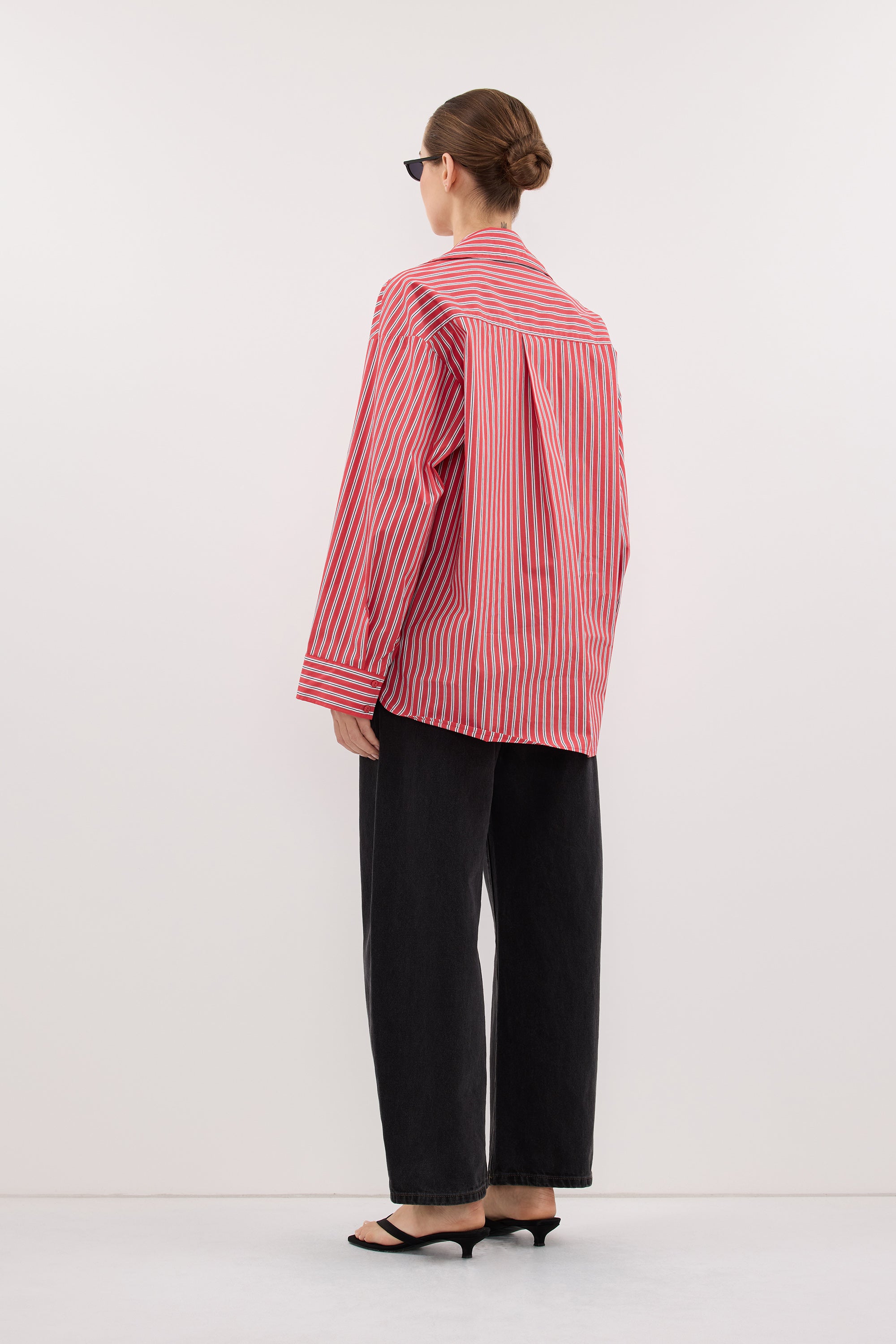 MISHA RED STRIPE SHIRT