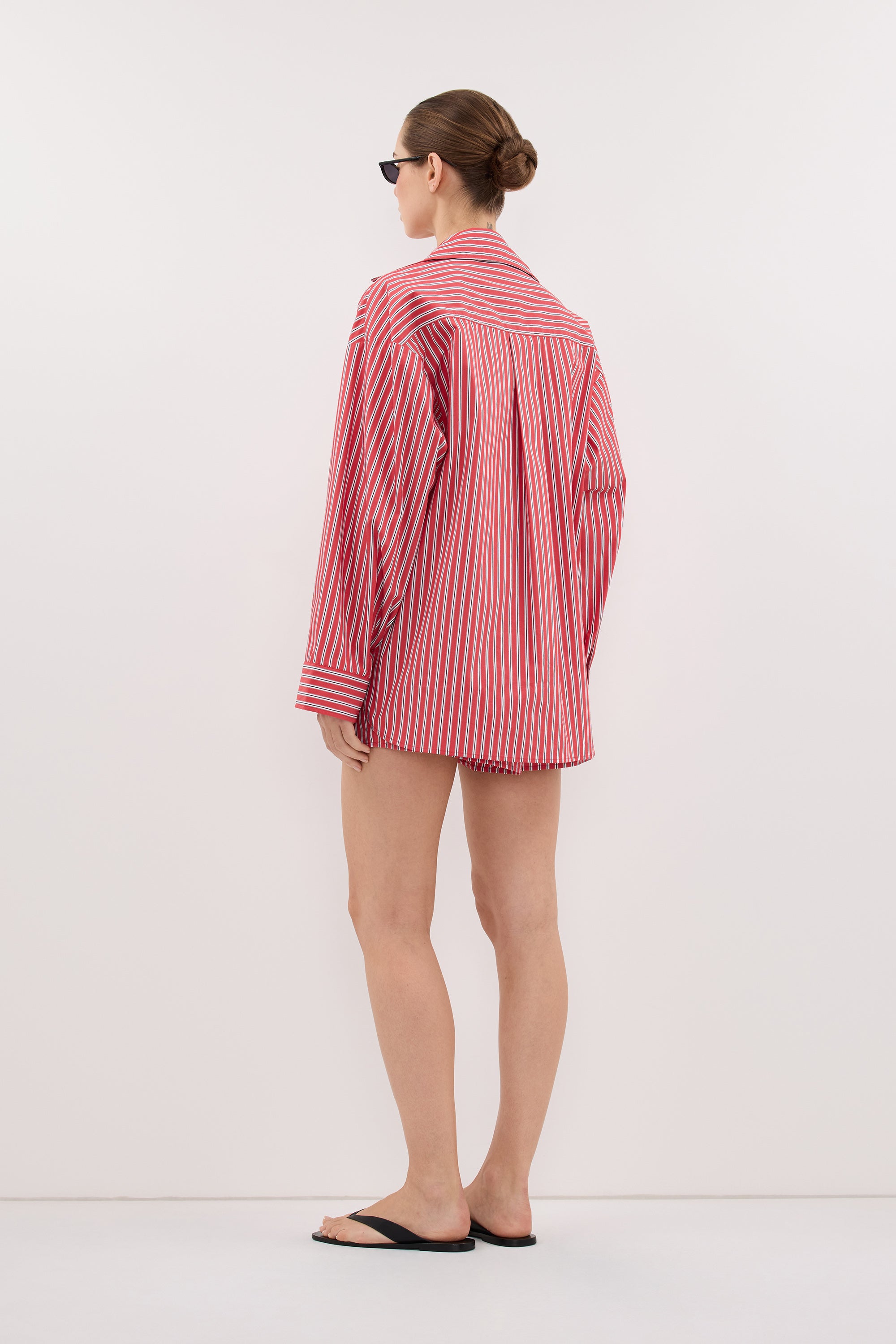 MISHA RED STRIPE SHIRT