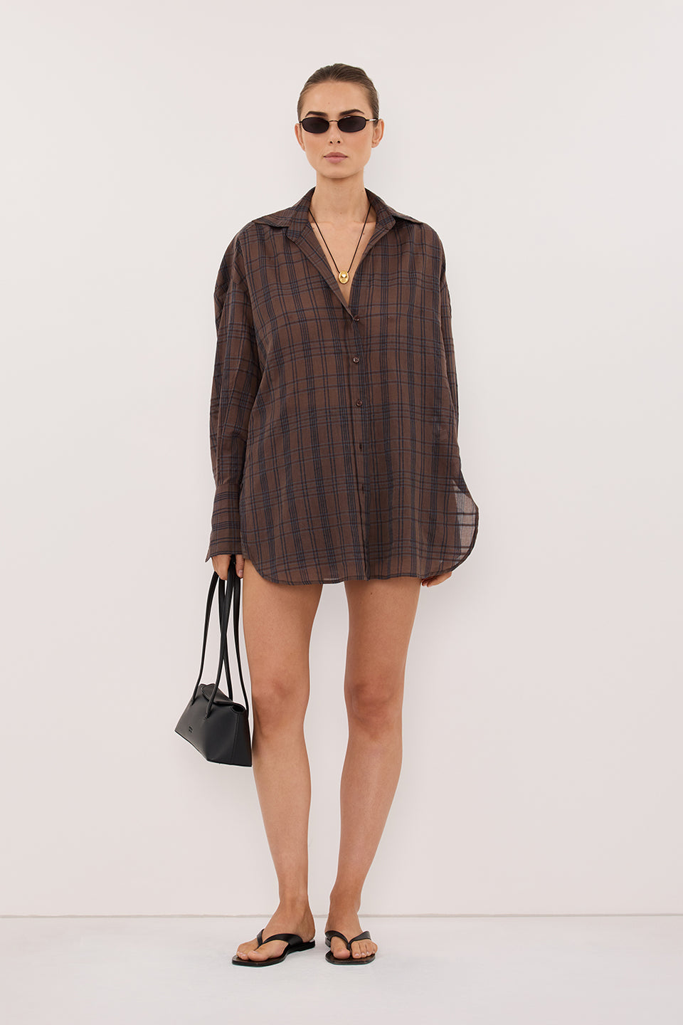 PETRA CHOC CHECK SHIRT