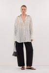 PETRA OFF WHITE CHECK SHIRT
