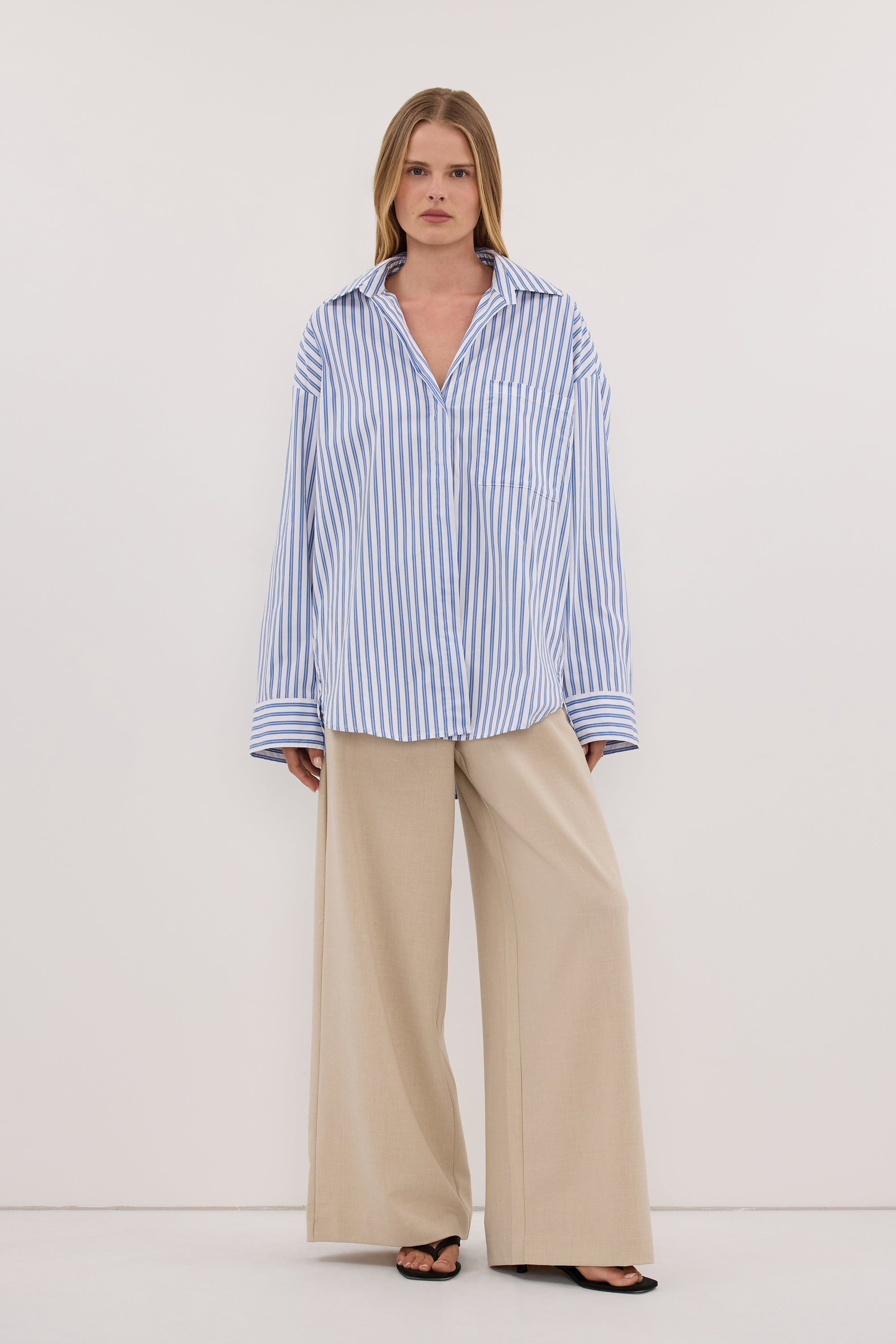 TALISE BLUE STRIPE SHIRT