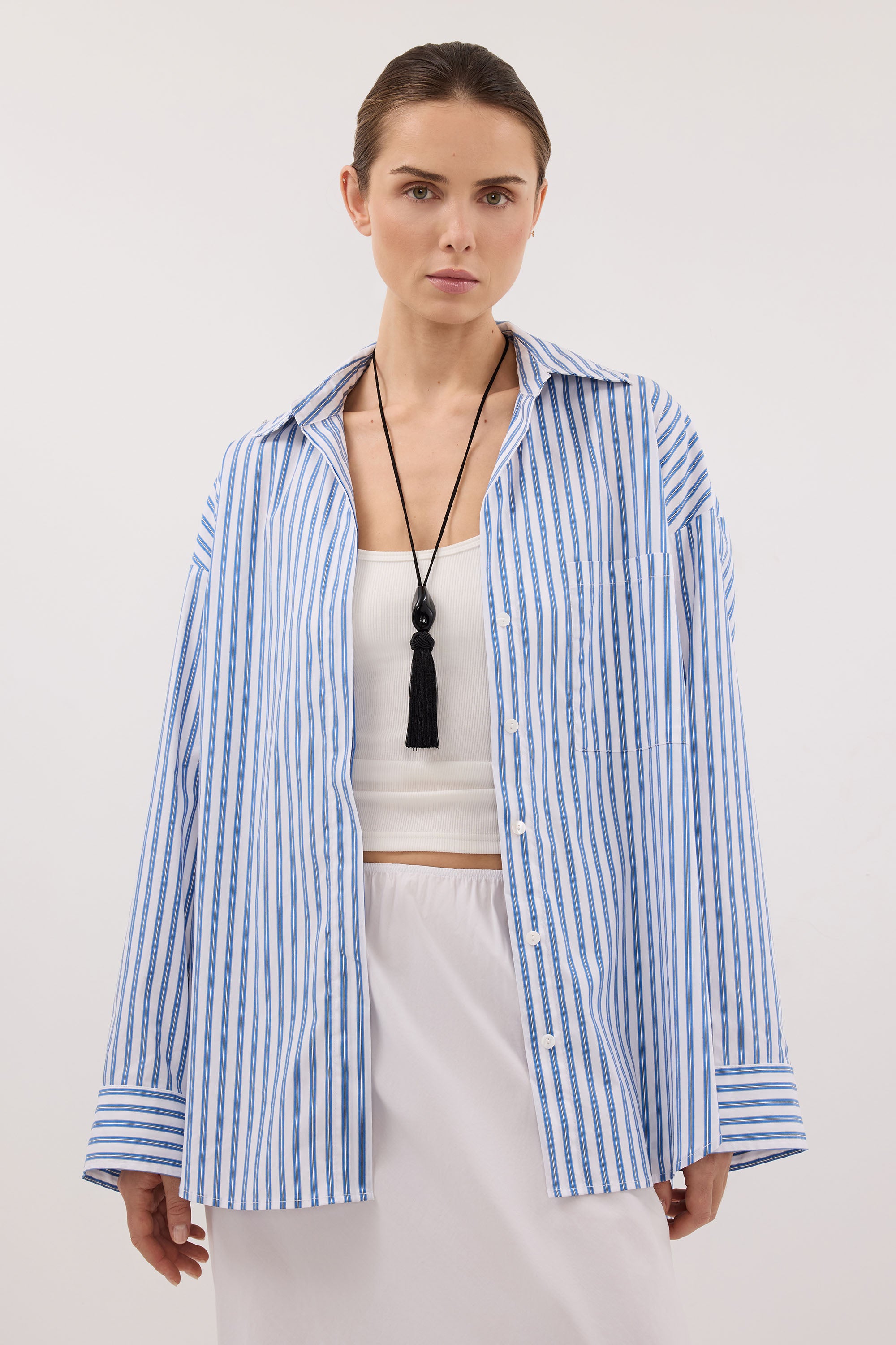 TALISE BLUE STRIPE SHIRT