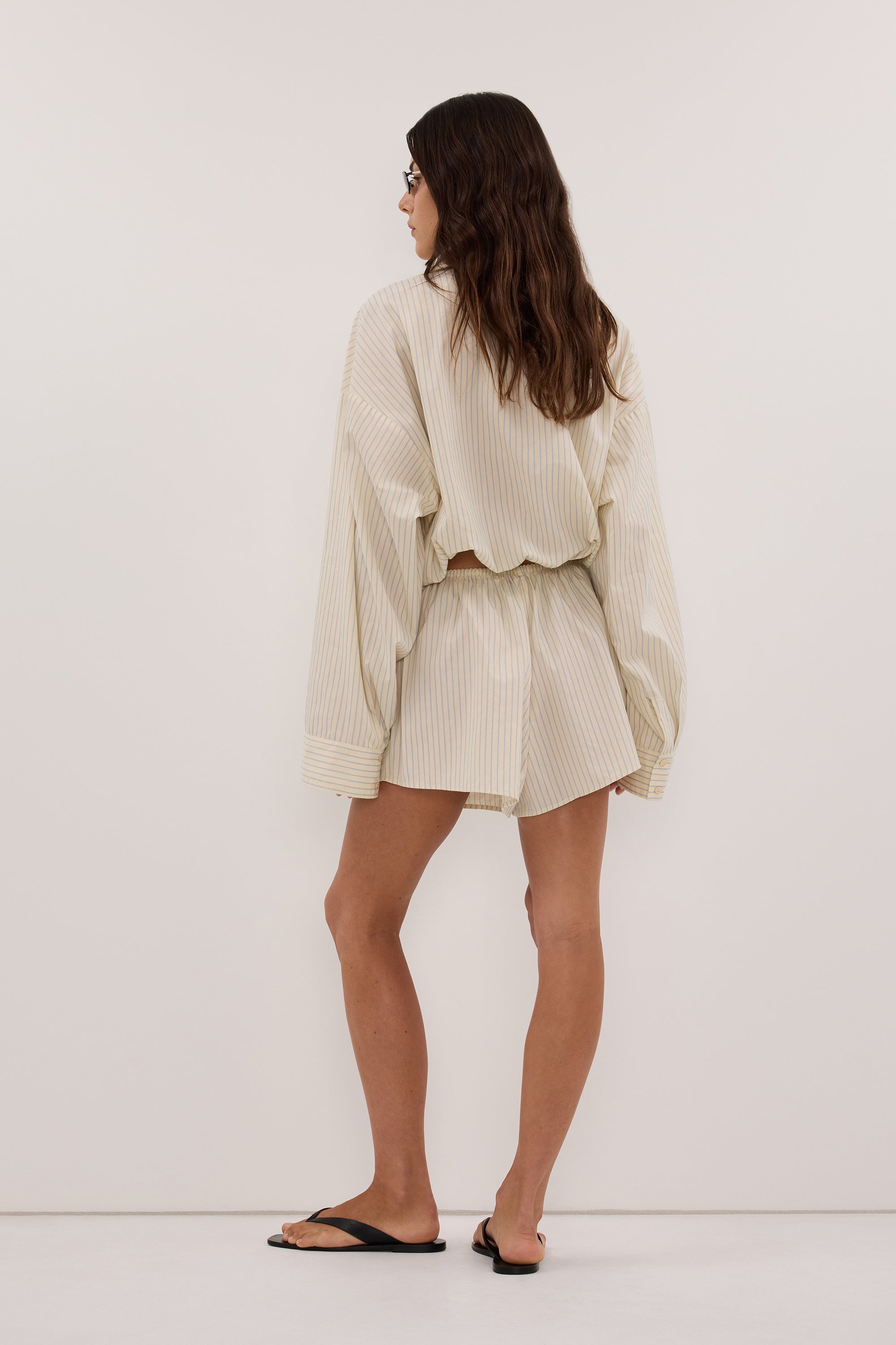 PIPER YELLOW CROPPED SHIRT - PRE ORDER
