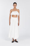 MONTY WHITE BUBBLE CROP TOP