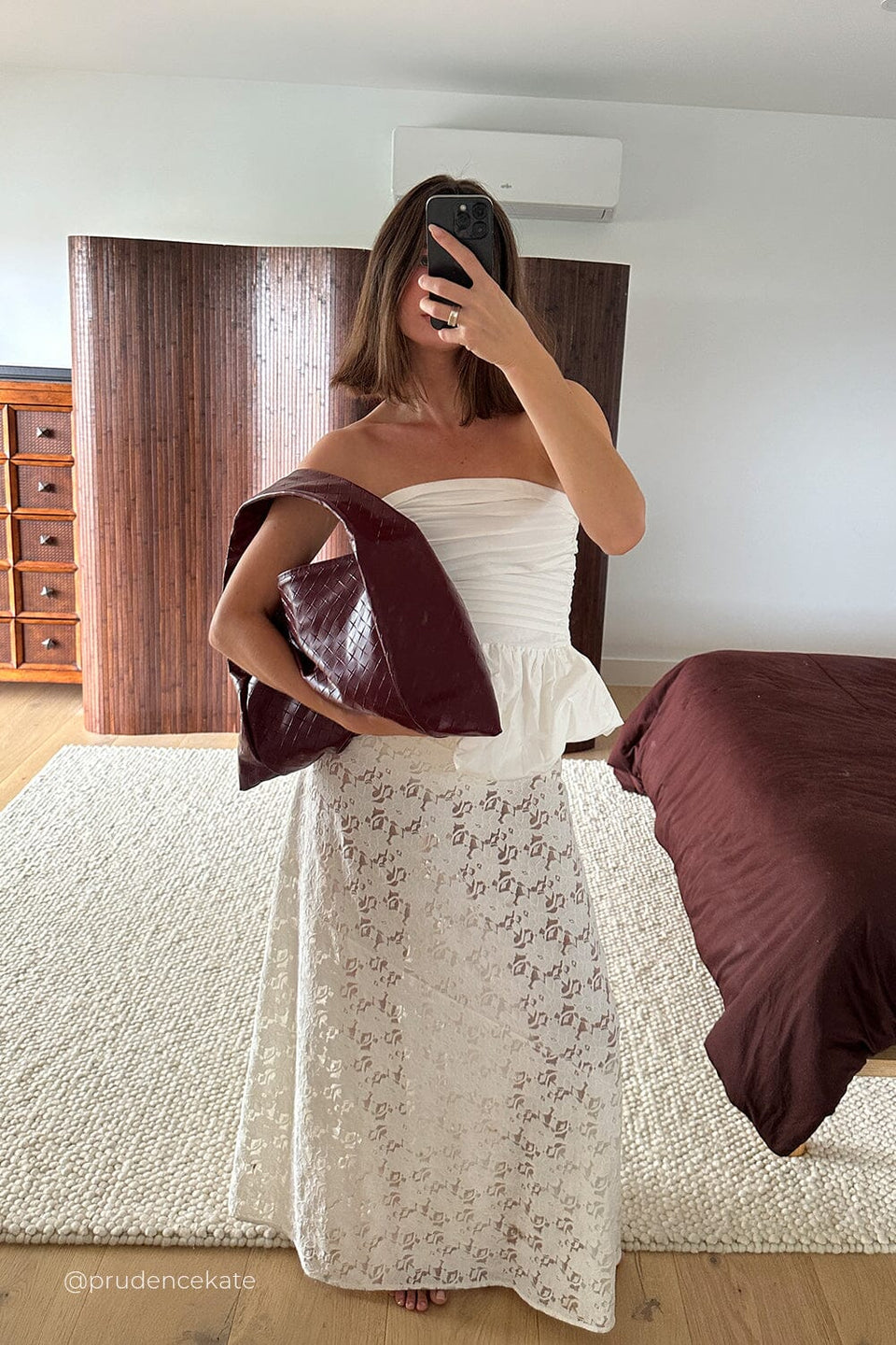 PEGGY WHITE COTTON STRAPLESS TOP Clothing DISSH Boutiques 