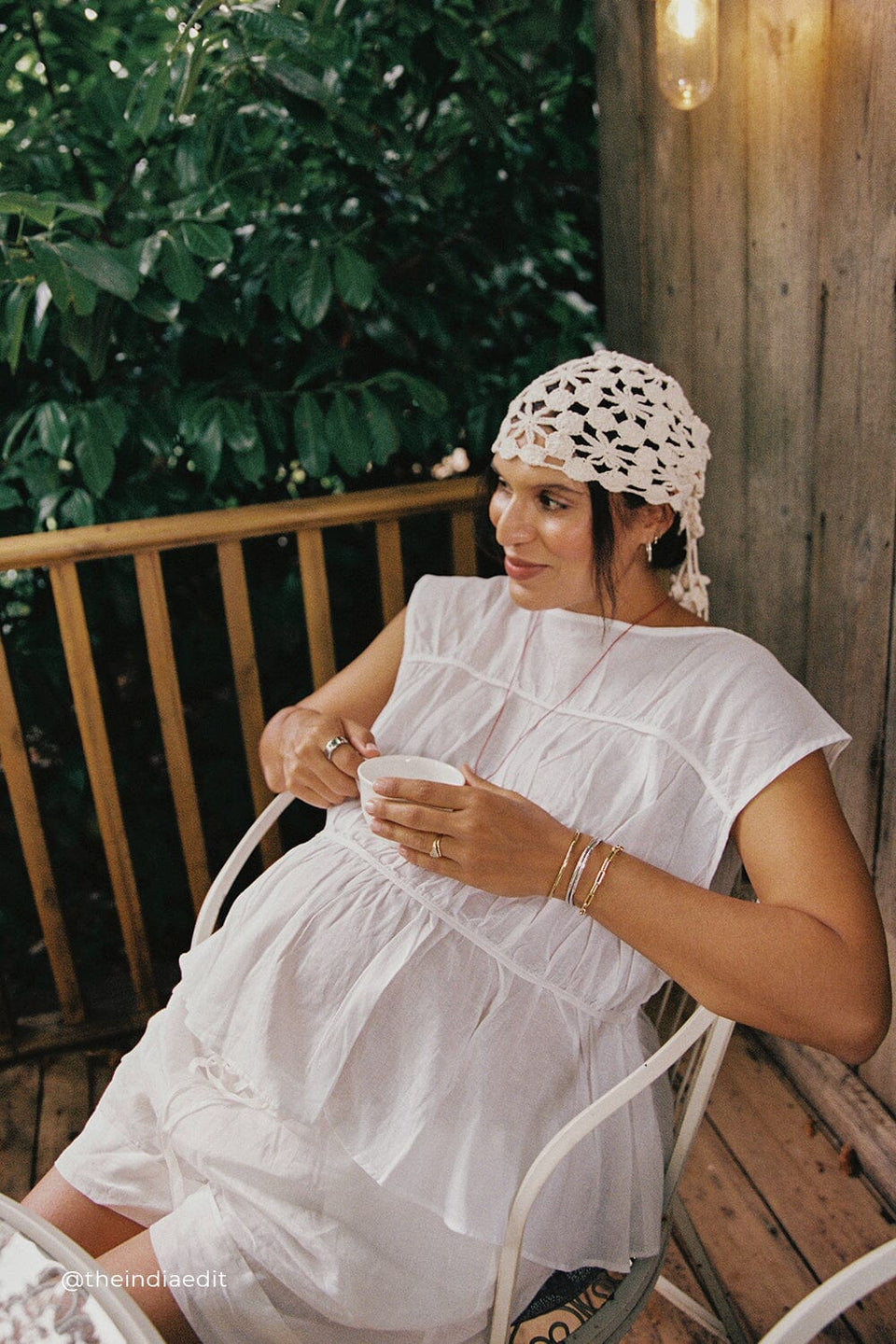 FLYNN WHITE LINEN BLEND TIERED TOP Clothing DISSH Boutiques 